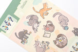 ameruu x Yoseka Stationery - Sticker Sheet - Meme Cats