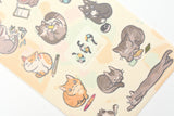 ameruu x Yoseka Stationery - Sticker Sheet - Meme Cats