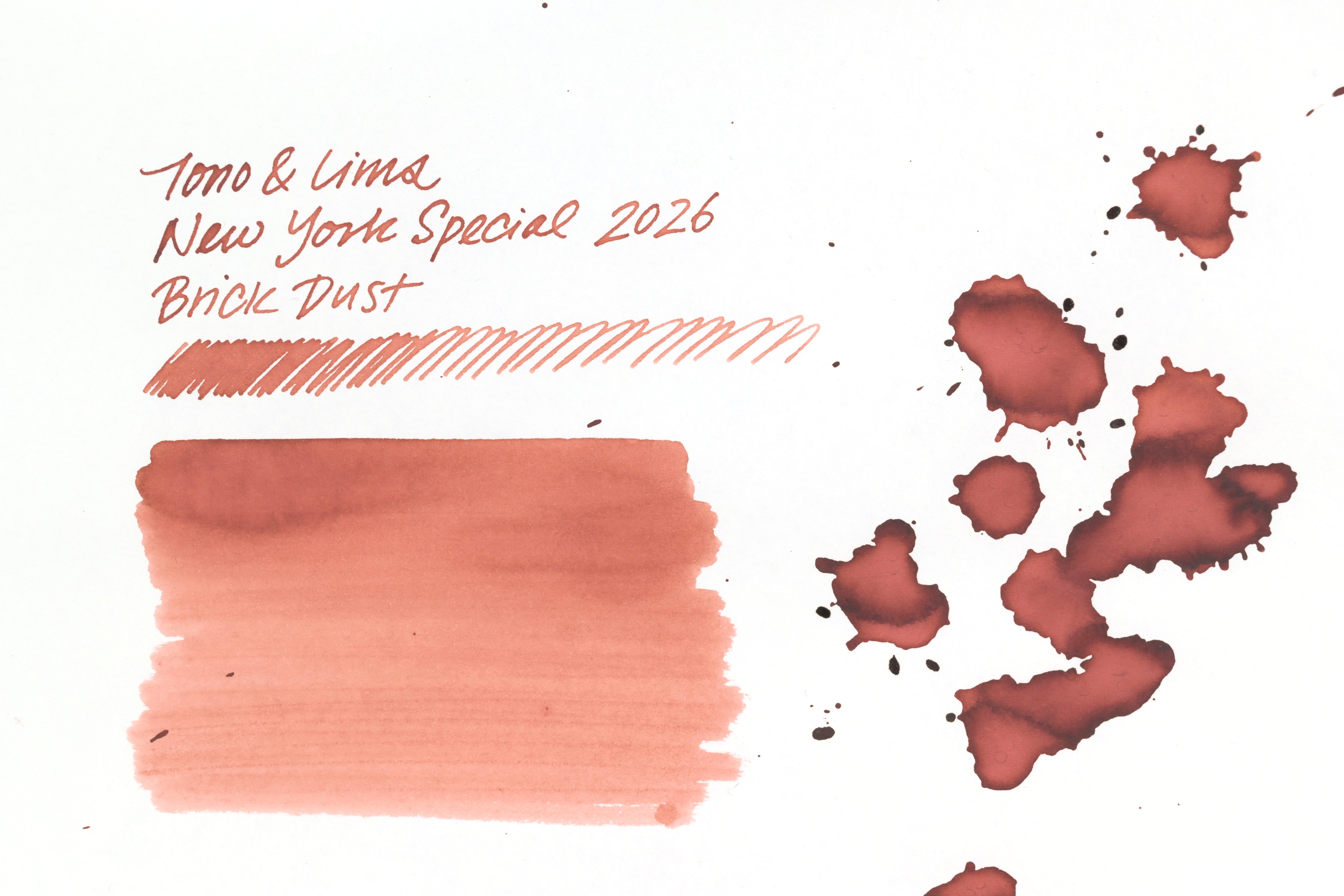 Tono & Lims Ink Bottle - New York Special 2026 - Brick Dust - 30ml