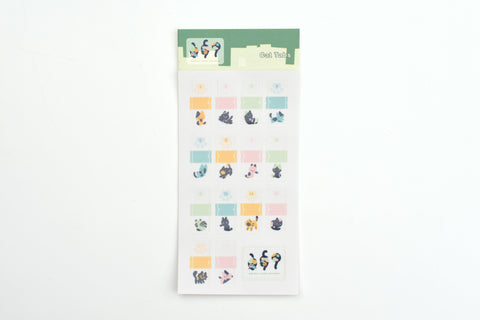 ameruu x Yoseka Stationery - Sticker Sheet - Cat Tabs