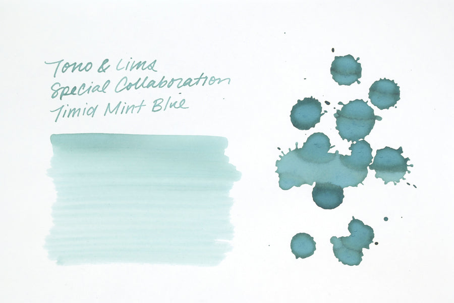 Tono & Lims Ink Bottle - Special Collaboration - Timid Mint Blue (こわがりのハッカブルー) - 30ml