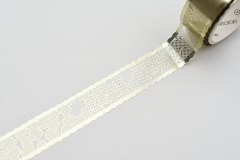 SODA Transparent Masking Tape - Foil Stamping - 15mm - Lace Ribbon