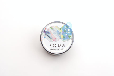 SODA Transparent Masking Tape - Stickers Roll - 20mm - Paint