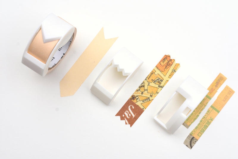 Kutsuwa Ribbon Bon 3 Way Washi Tape Cutter - White