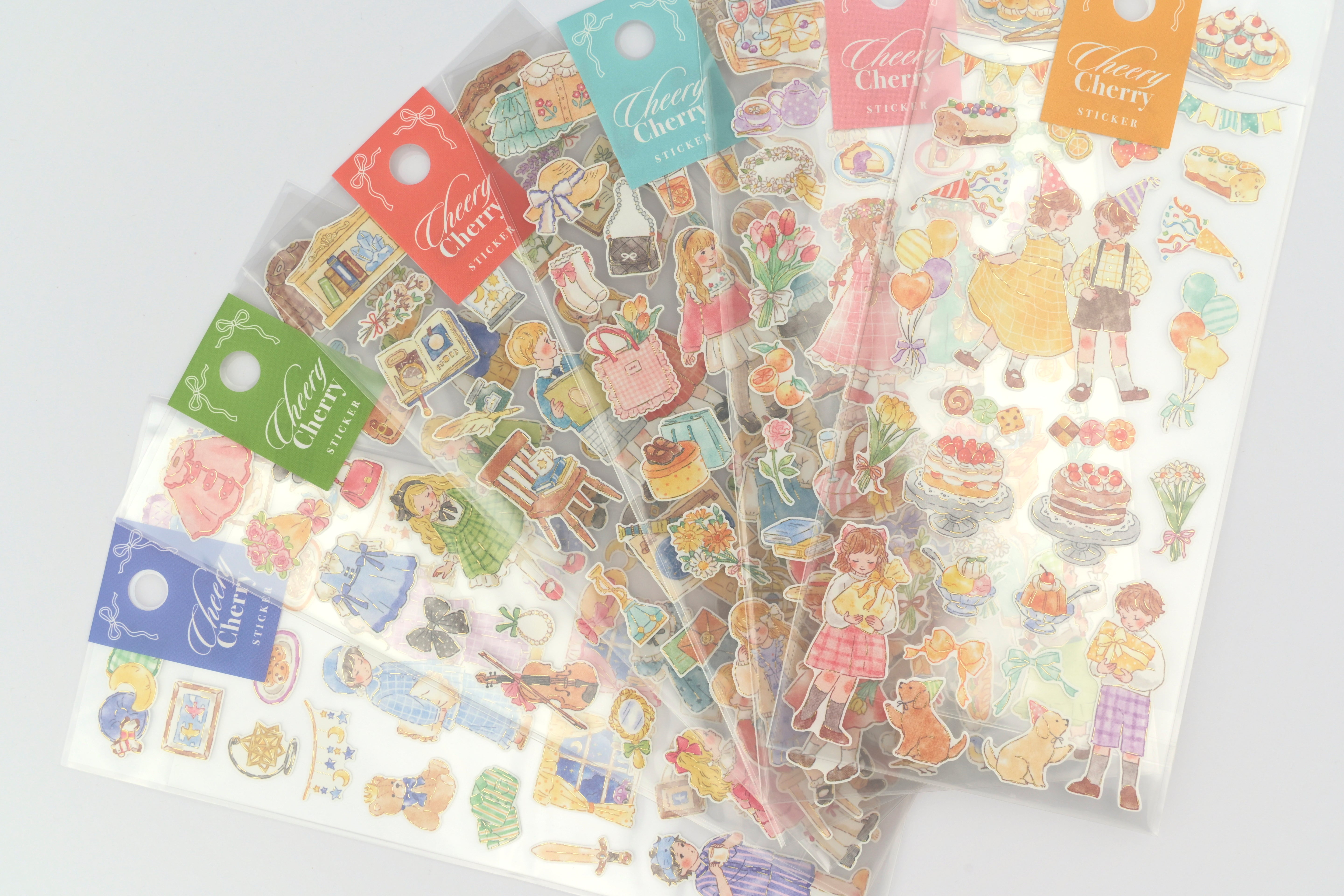 Mind Wave Sticker Sheet - Cheery Cherry