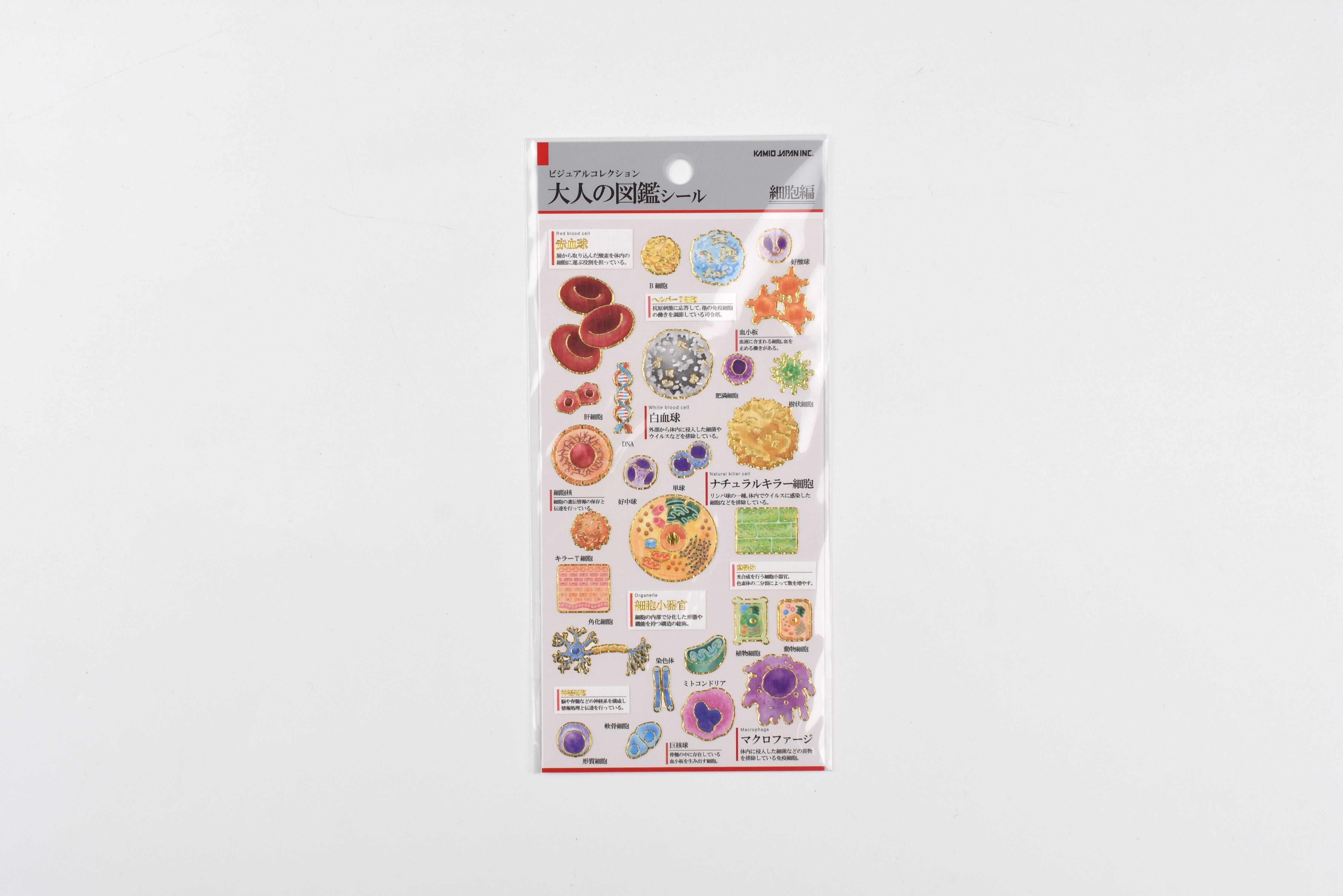Kamio Adult Illustrated Picture Book Stickers - Cells
