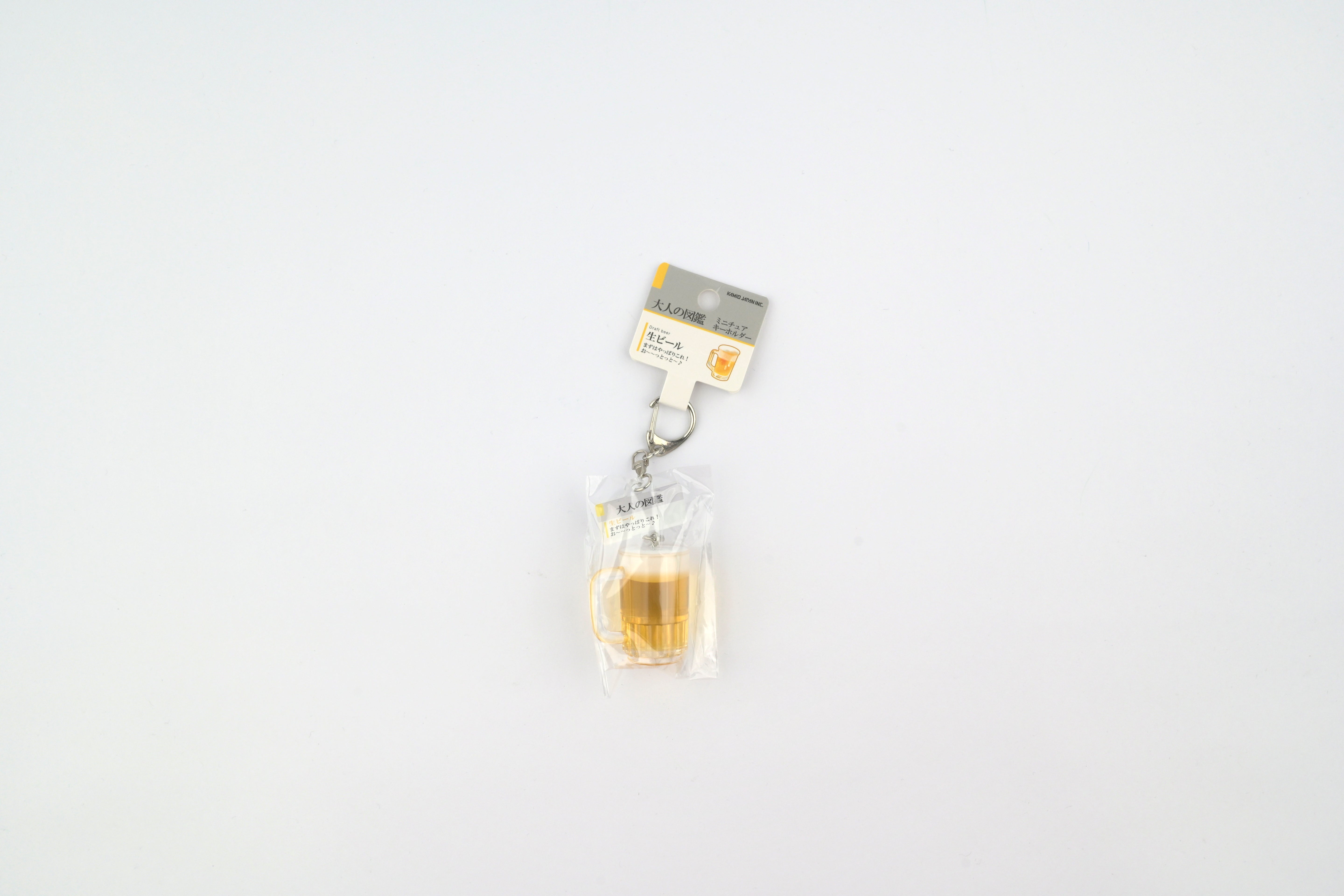 Kamio Adult Illustrated Picture Book Mini Keychain - Draft Beer