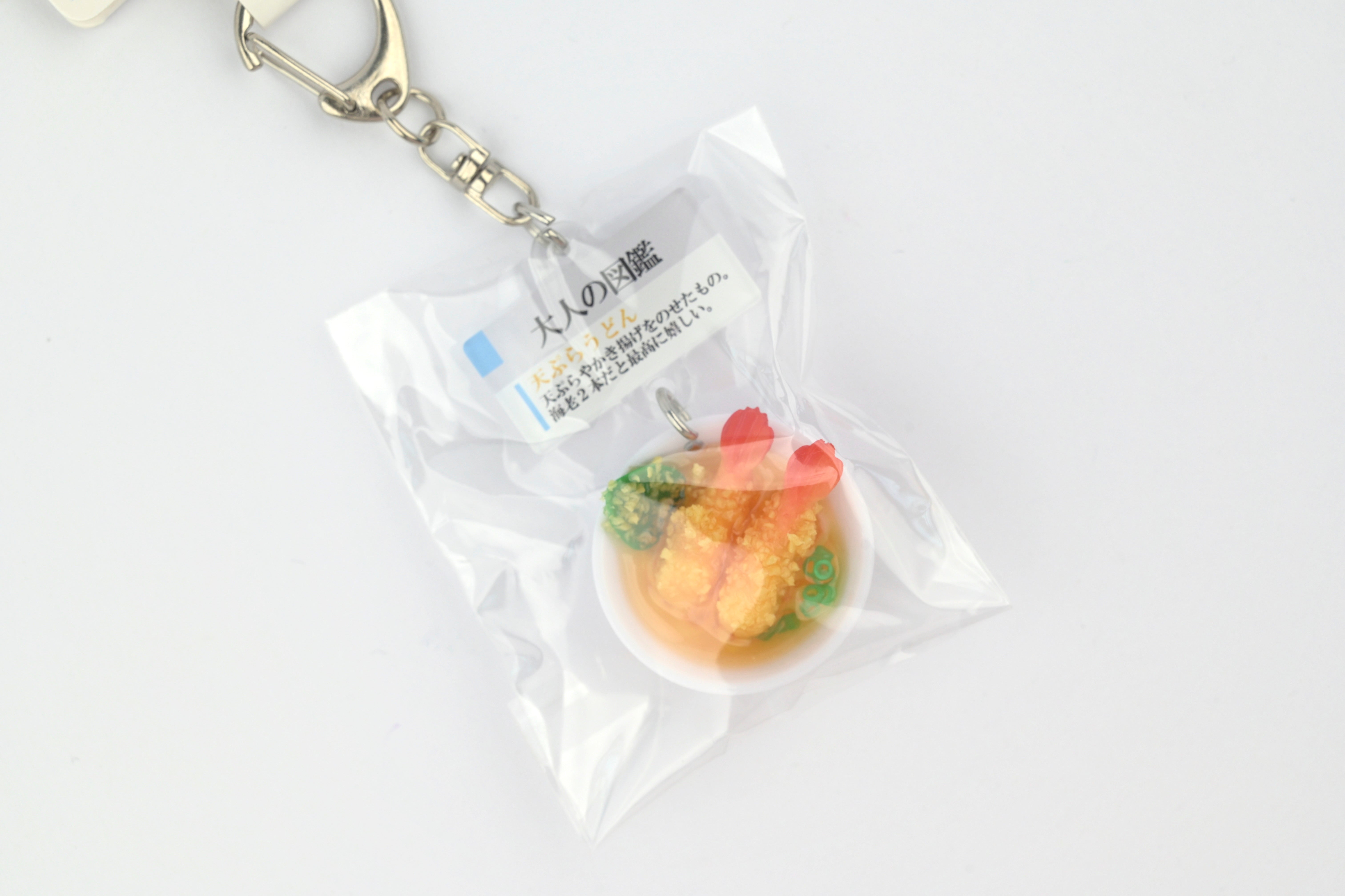 Kamio Adult Illustrated Picture Book Mini Keychain - Tempura Udon