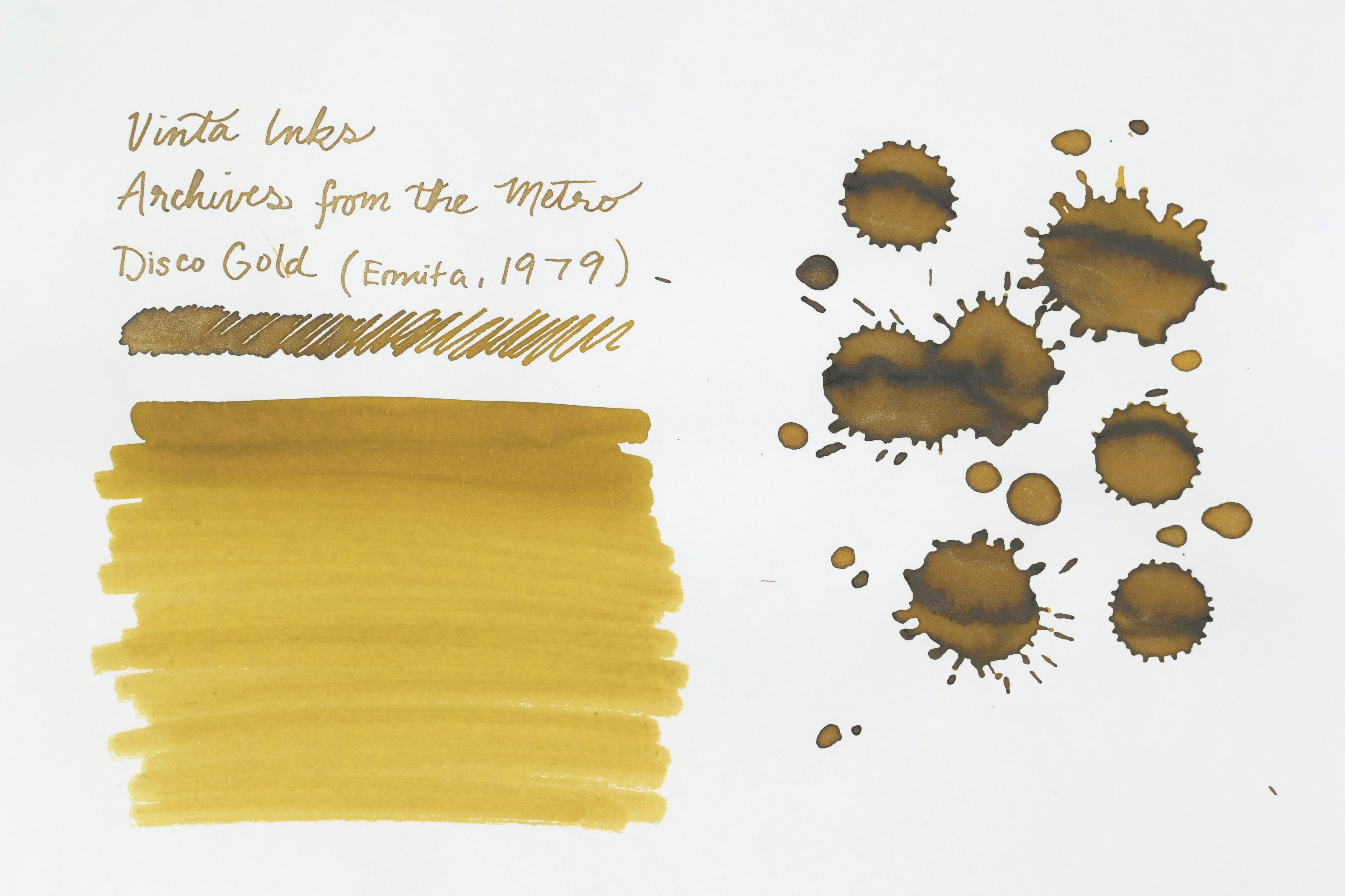 Vinta Inks - Archives From the Metro - Disco Gold (Ermita, 1979) - 15 mL
