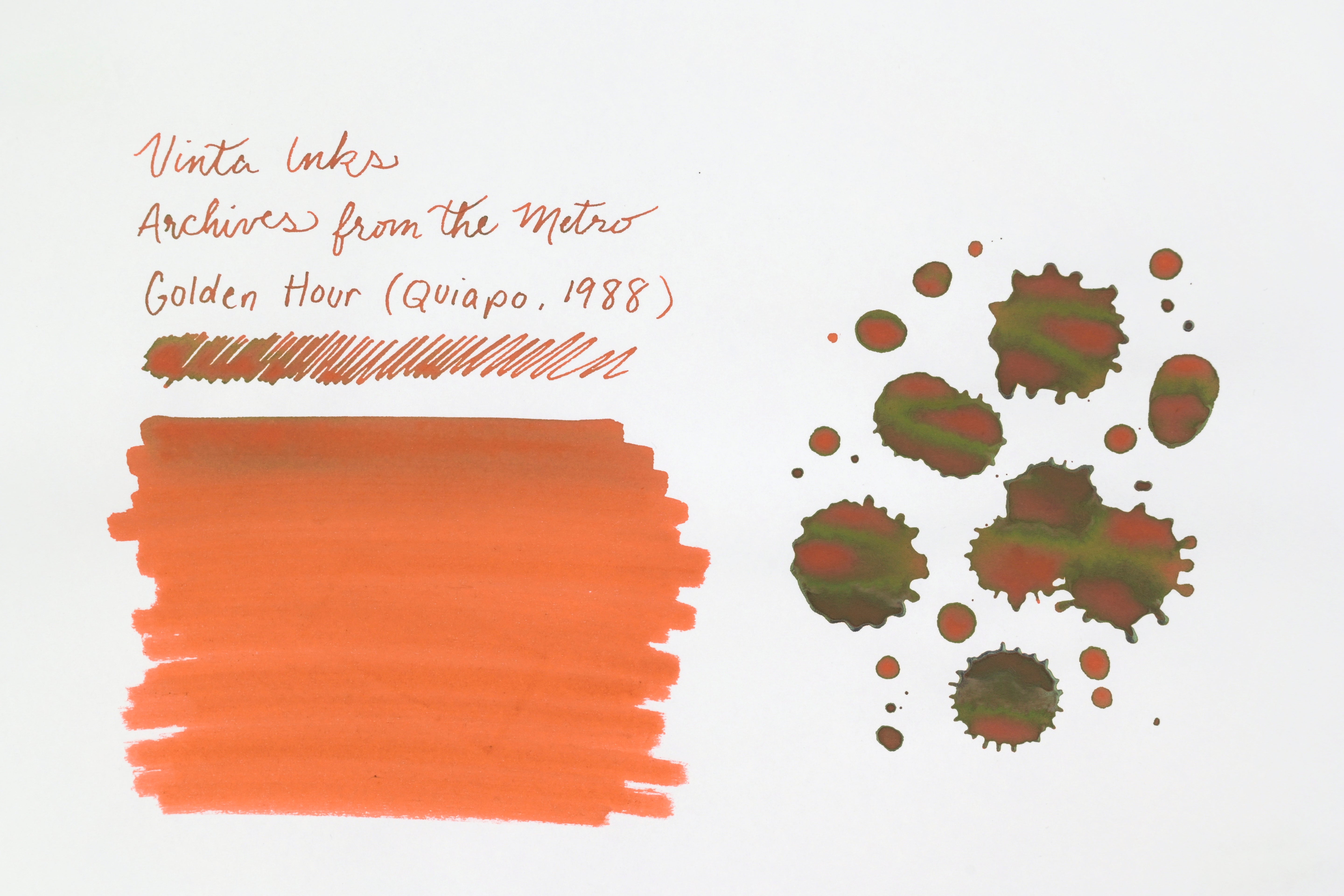 Vinta Inks - Archives From the Metro - Golden Hour (Quiapo, 1988) - 15 mL