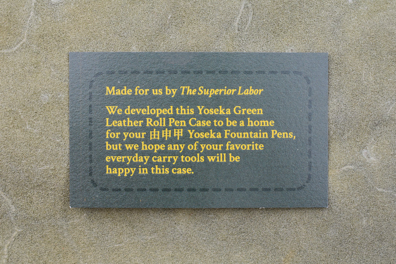 The Superior Labor Leather Roll Pen Case - Black – Yoseka Stationery