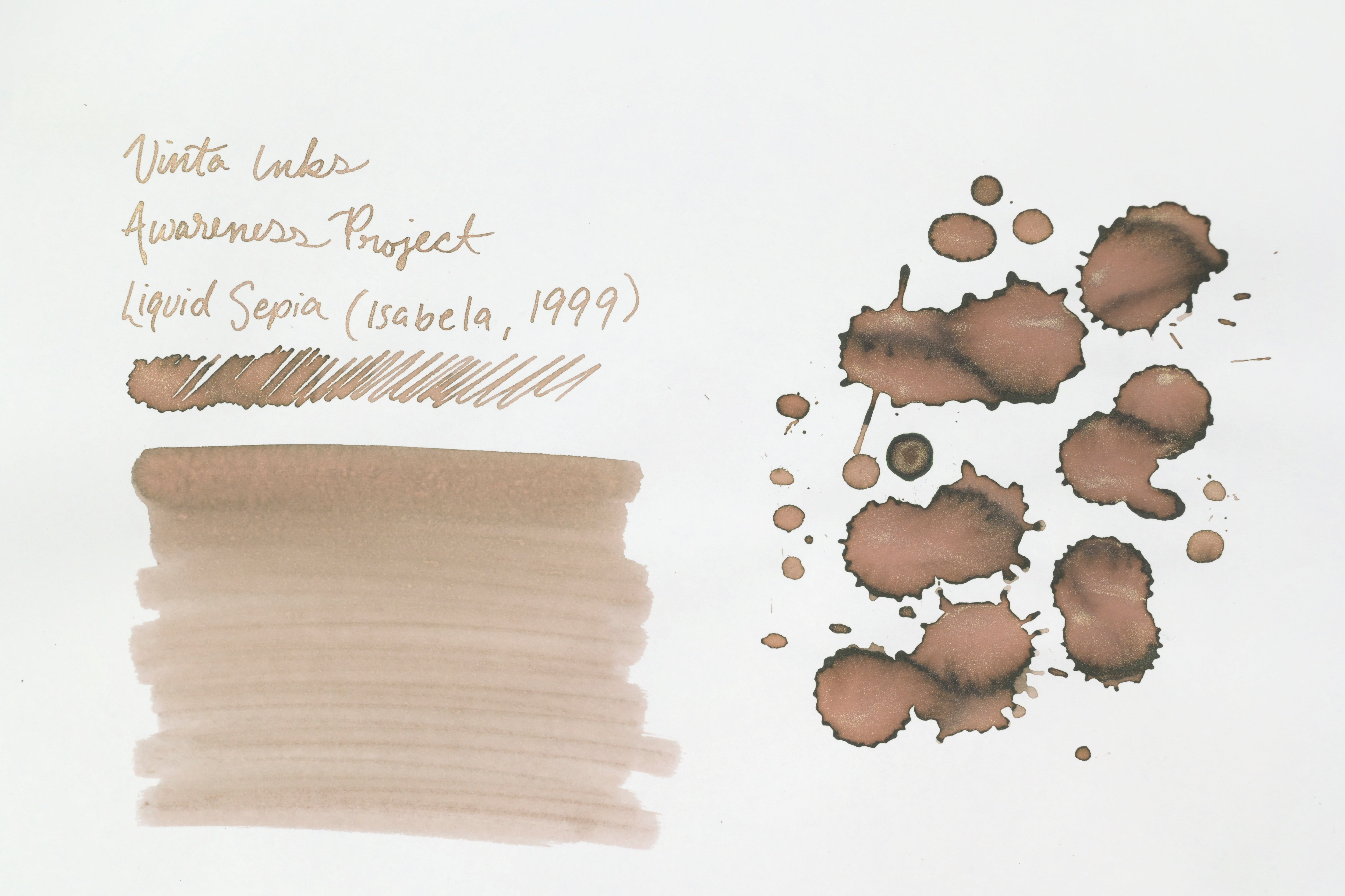 Vinta Inks - Awareness Project - Liquid Sepia (Isabela 1999) - 30 mL