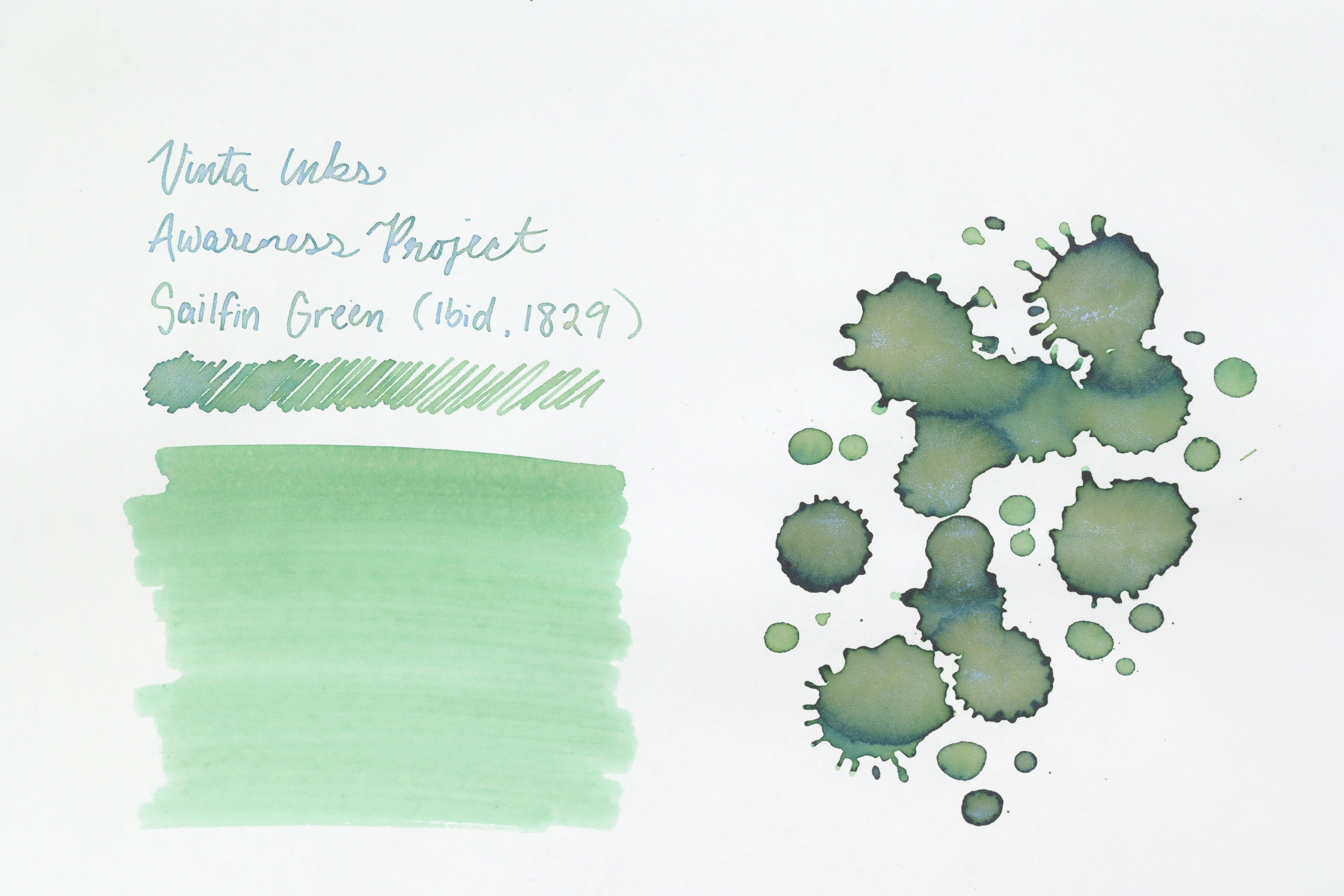 Vinta Inks - Awareness Project - Sailfin Green (Ibid 1829) - 30 mL