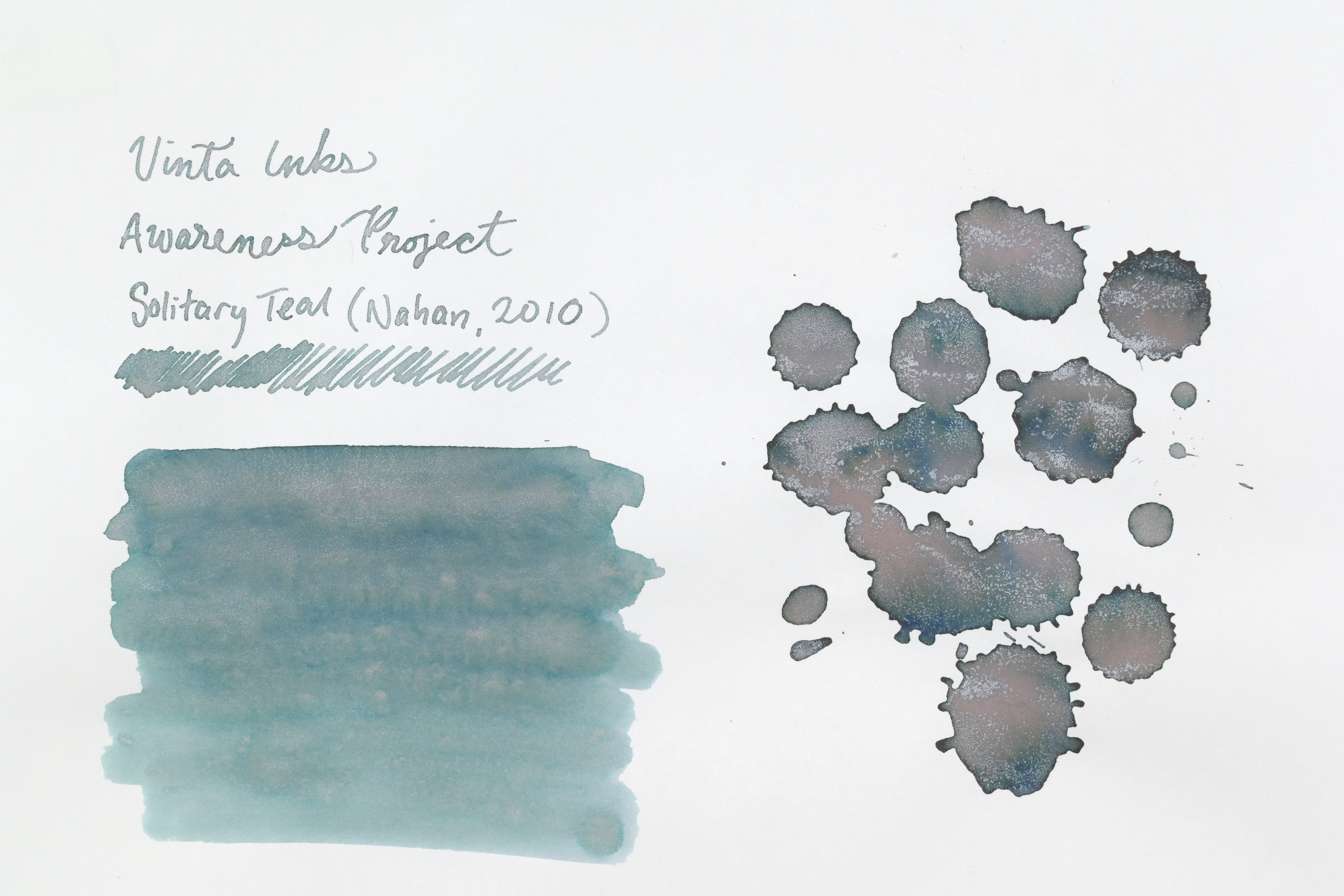 Vinta Inks - Awareness Project - Solitary Teal (Nahan 2010) - 30 mL