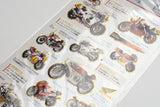 Kamio Illustrated Picture Book Stickers - Honda Racer