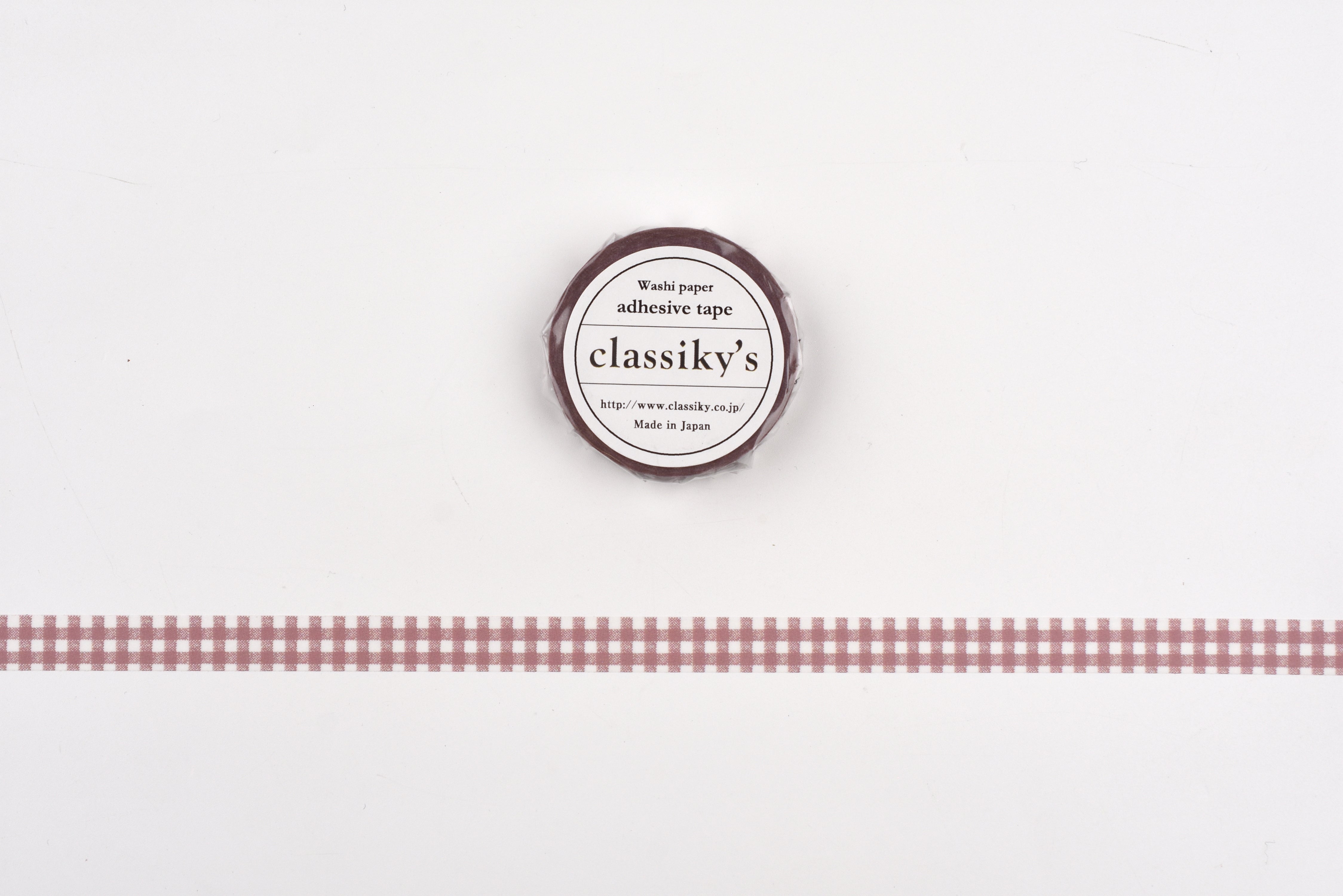Classiky Masking Tape - Gingham – Yoseka Stationery
