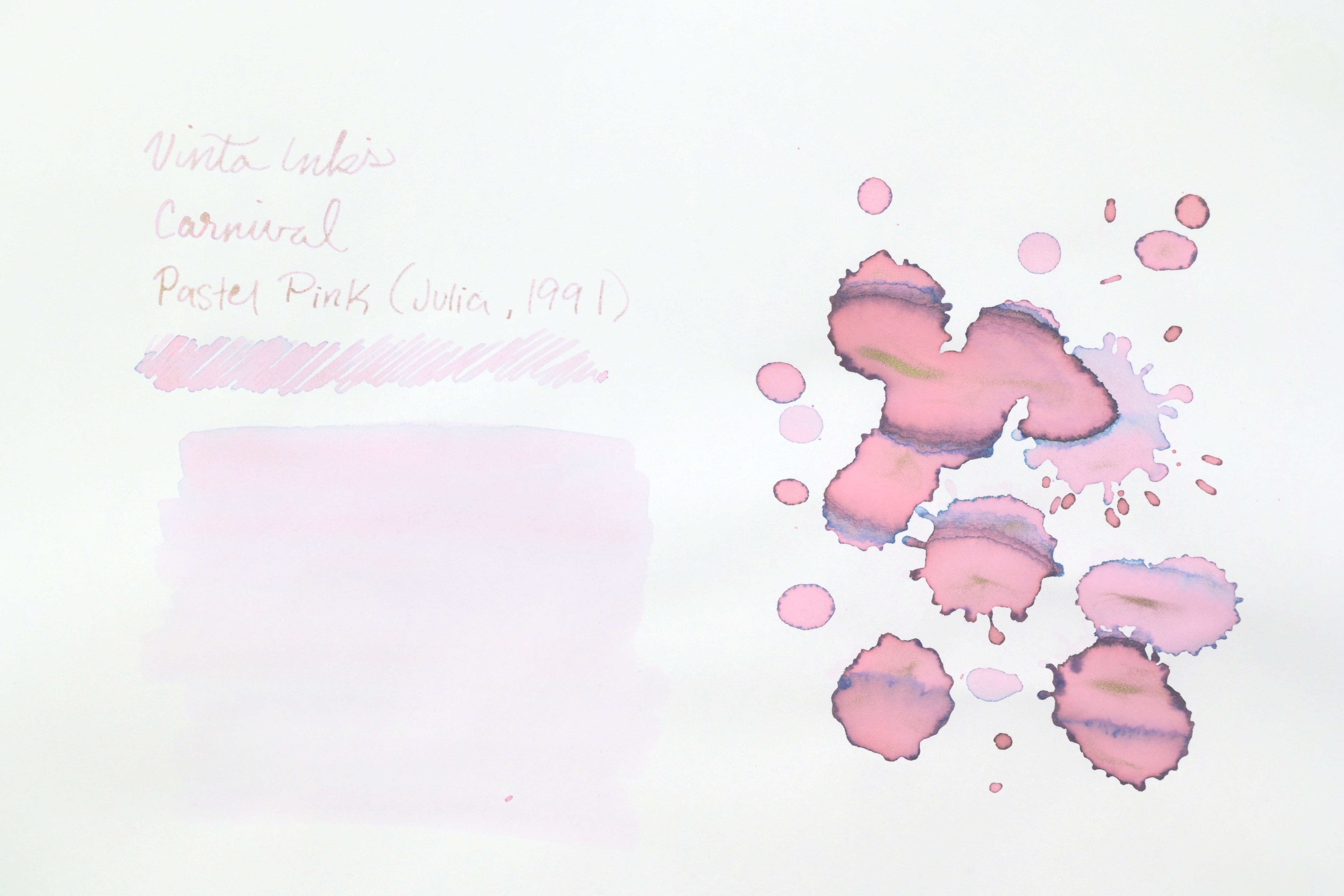 Vinta Inks - Carnival - Pastel Pink (Julia 1991) - 30 mL