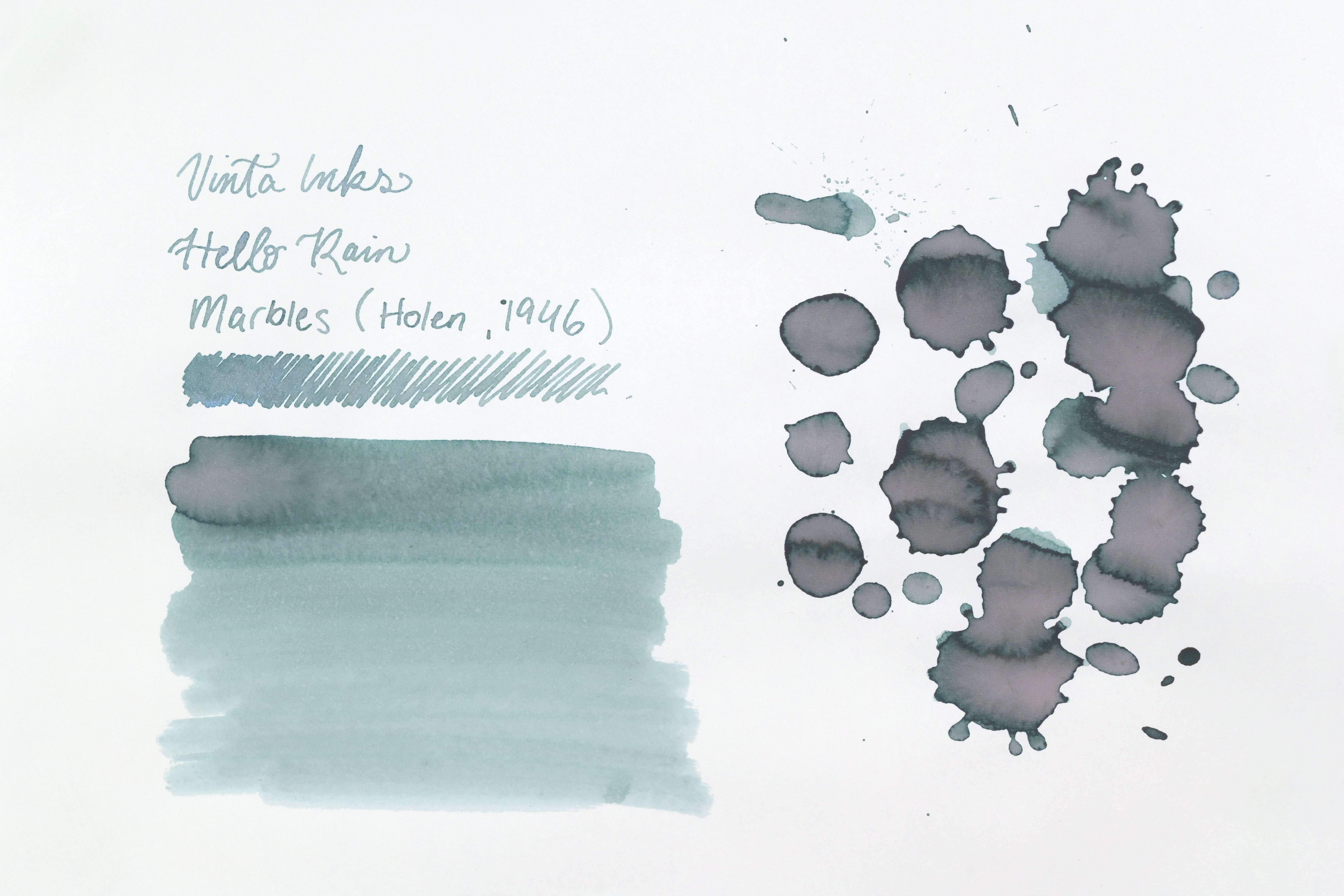 Vinta Inks - Hello Rain - Marbles (Holen 1946) - 30 mL
