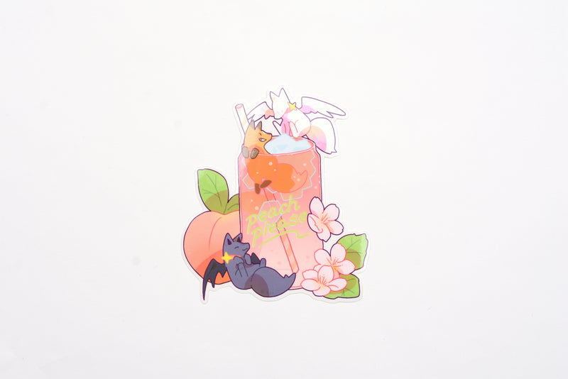 Ameruu Sticker - Peach Please Soda
