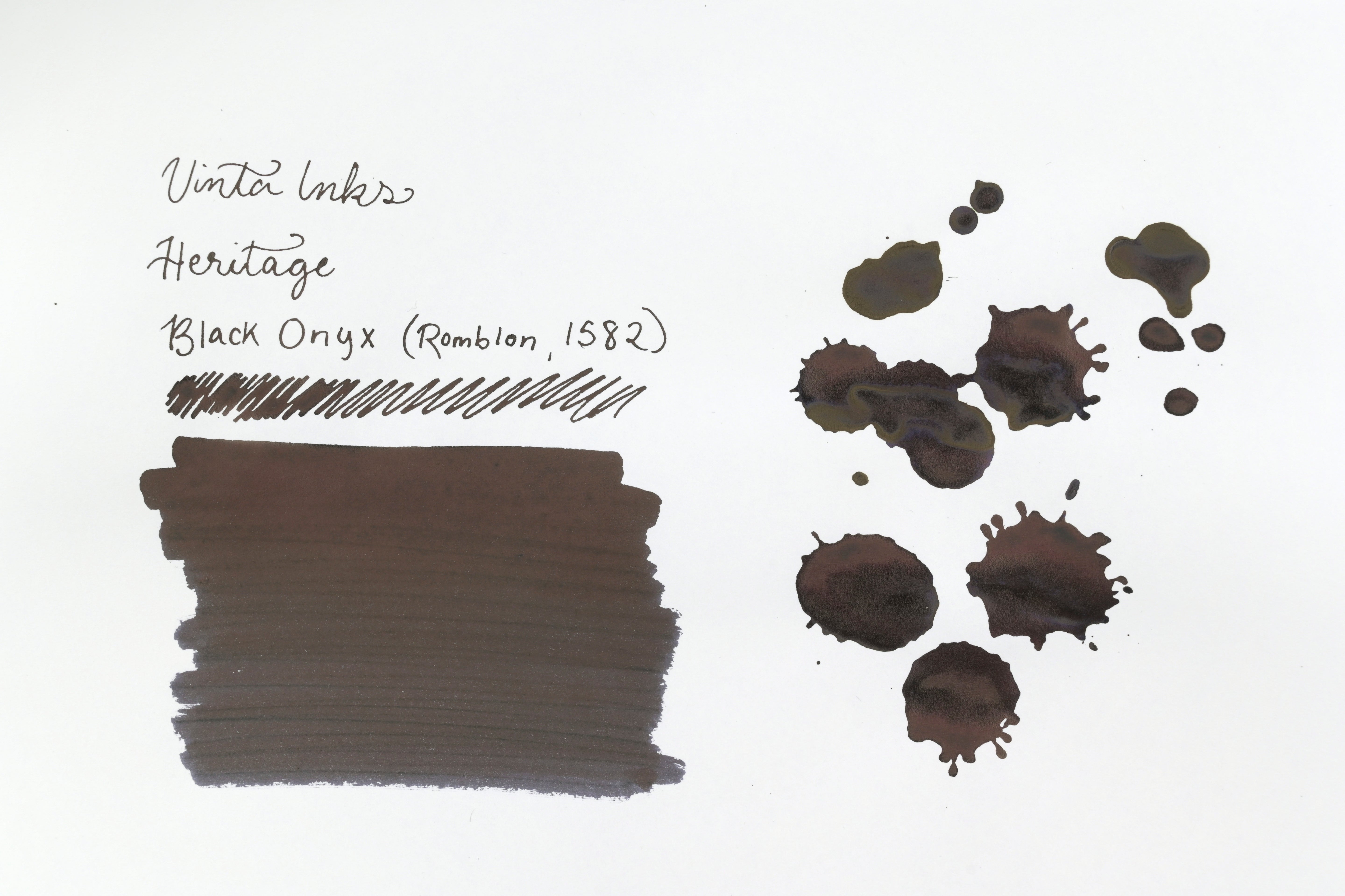 Vinta Inks - Heritage - Black Onyx (Romblon 1582) - 30 mL