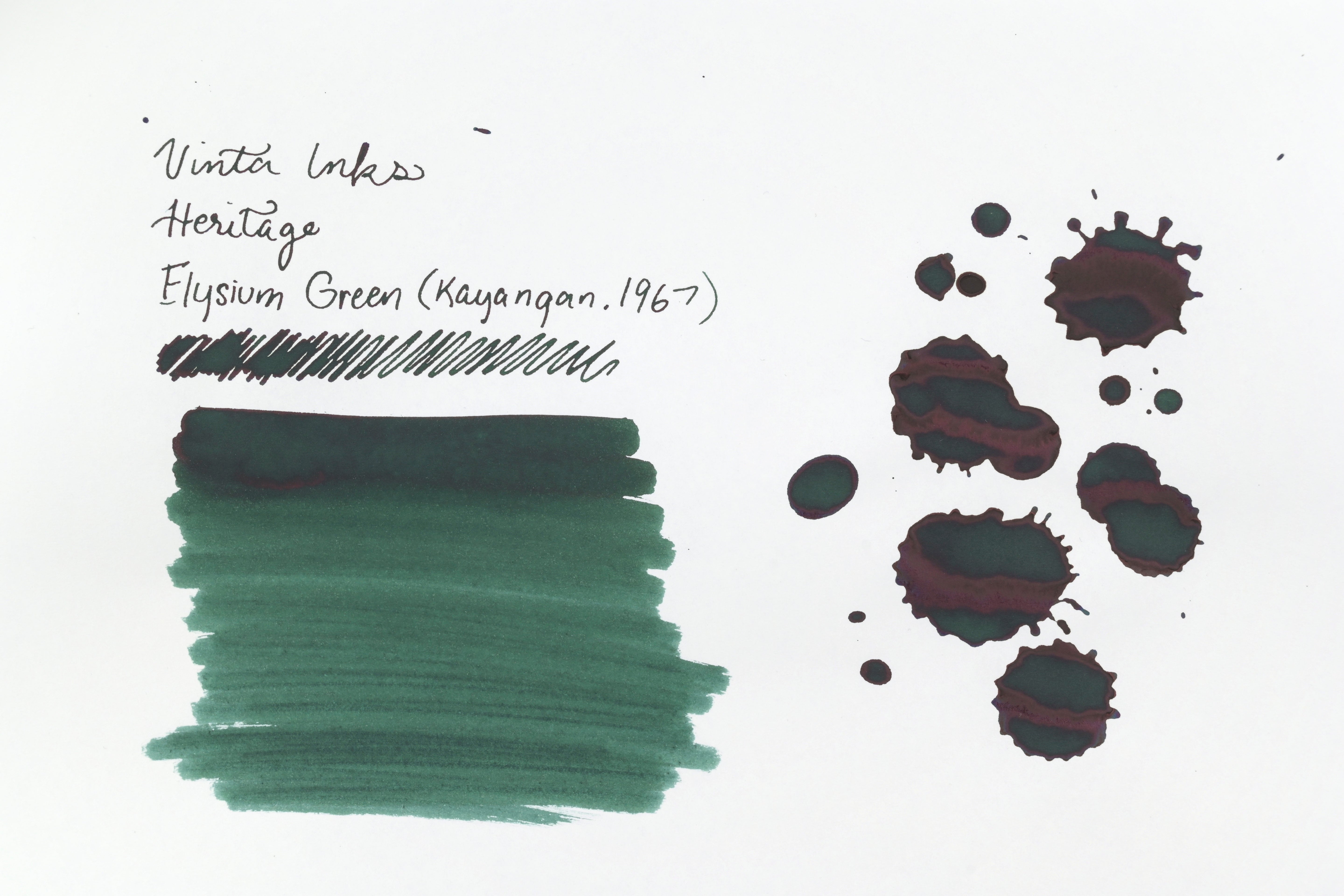 Vinta Inks - Heritage - Elysium Green (Kayangan 1967) - 30 mL