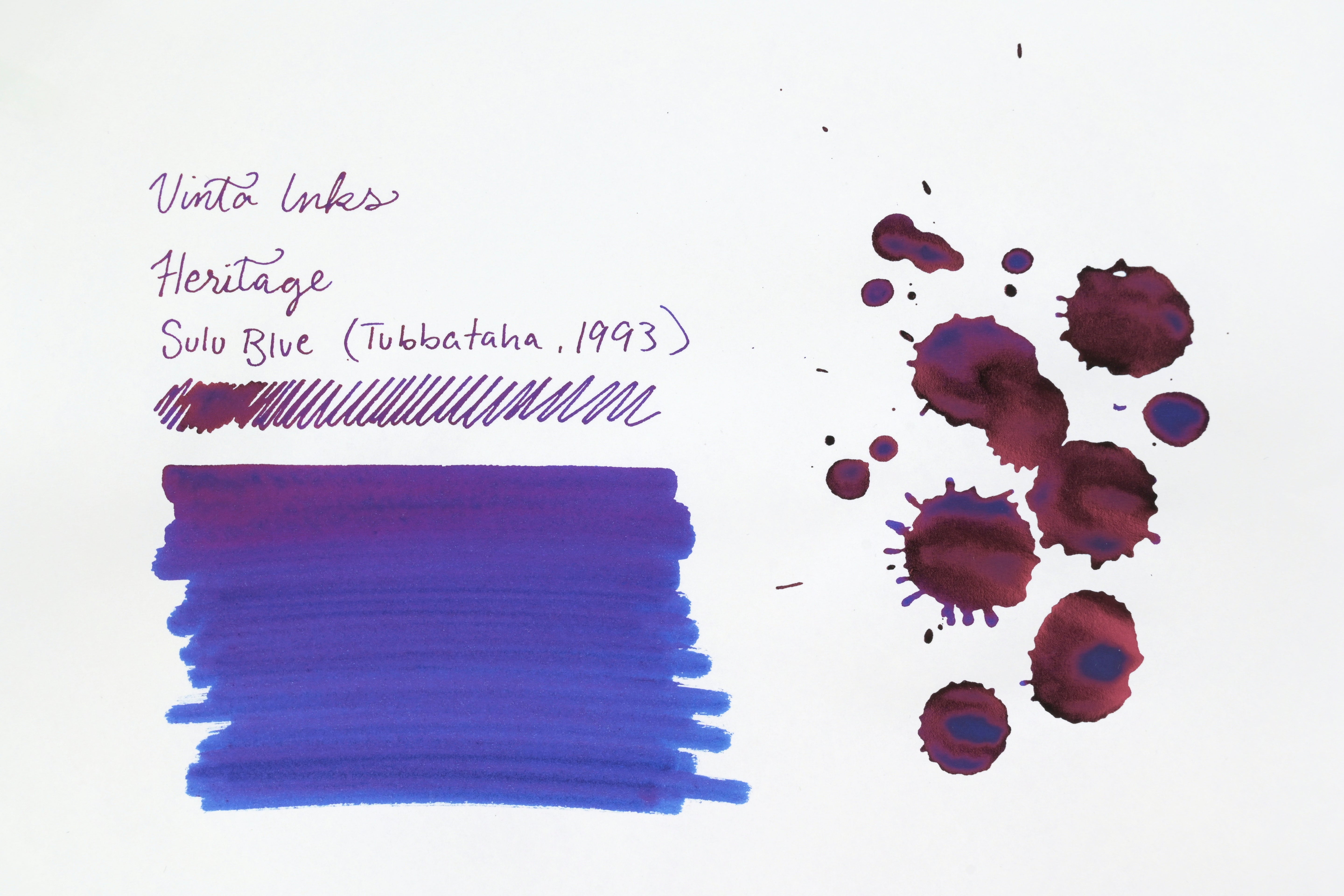 Vinta Inks - Heritage - Sulu Blue (Tubbataha 1993) - 30 mL