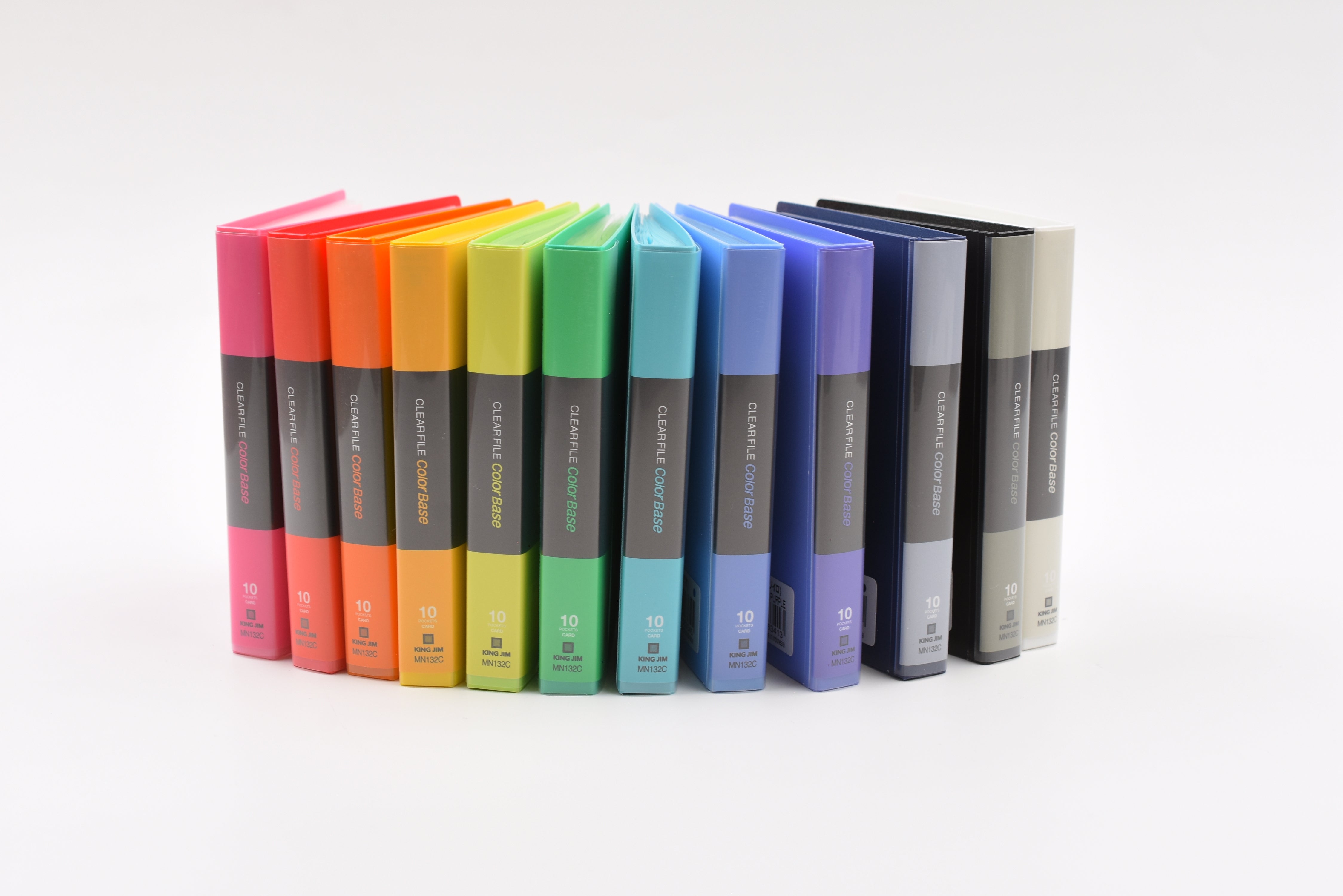 KING JIM King Mini Color Base - Clear File