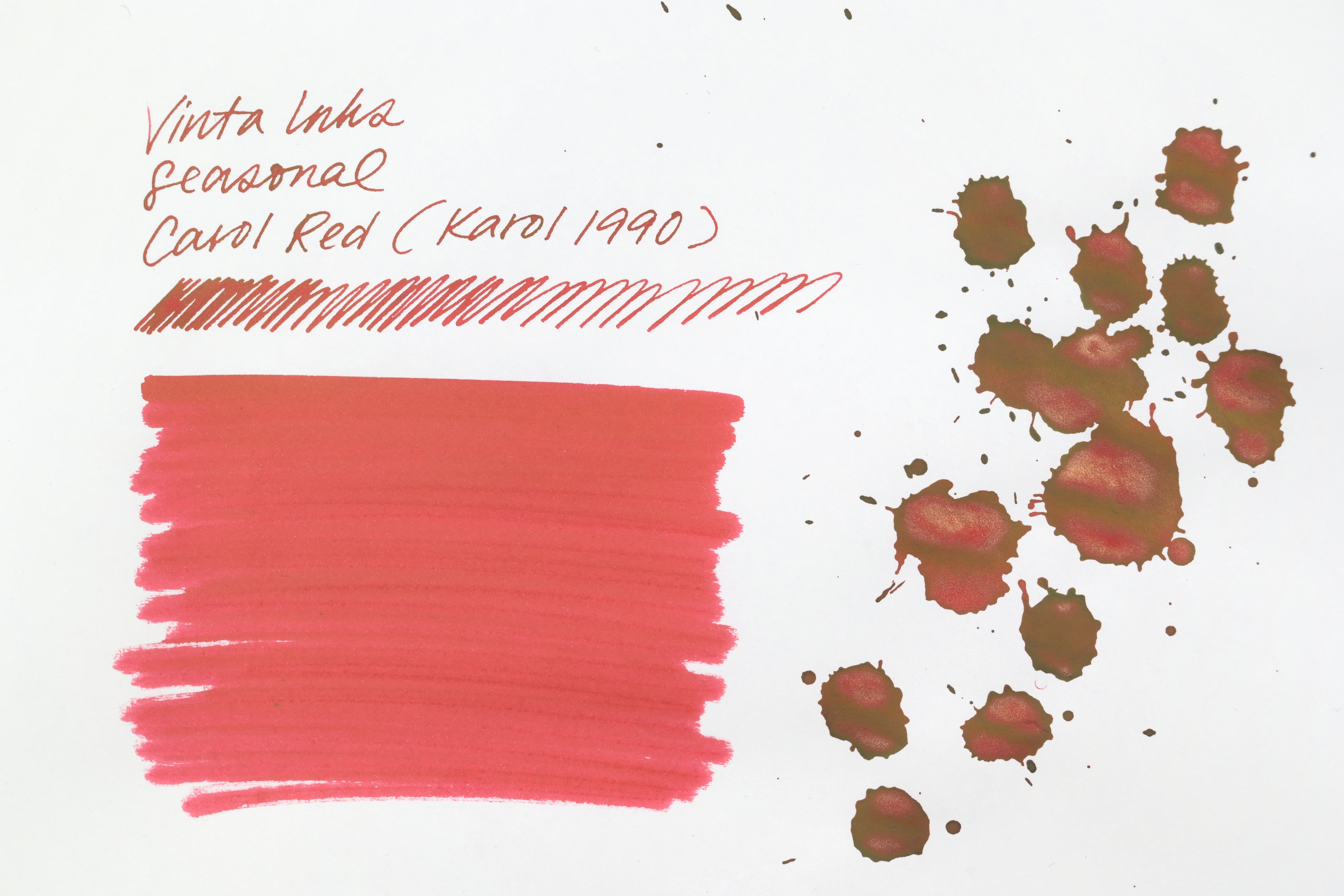 Vinta Inks - Seasonal - Carol Red (Karol 1990) - 30 mL
