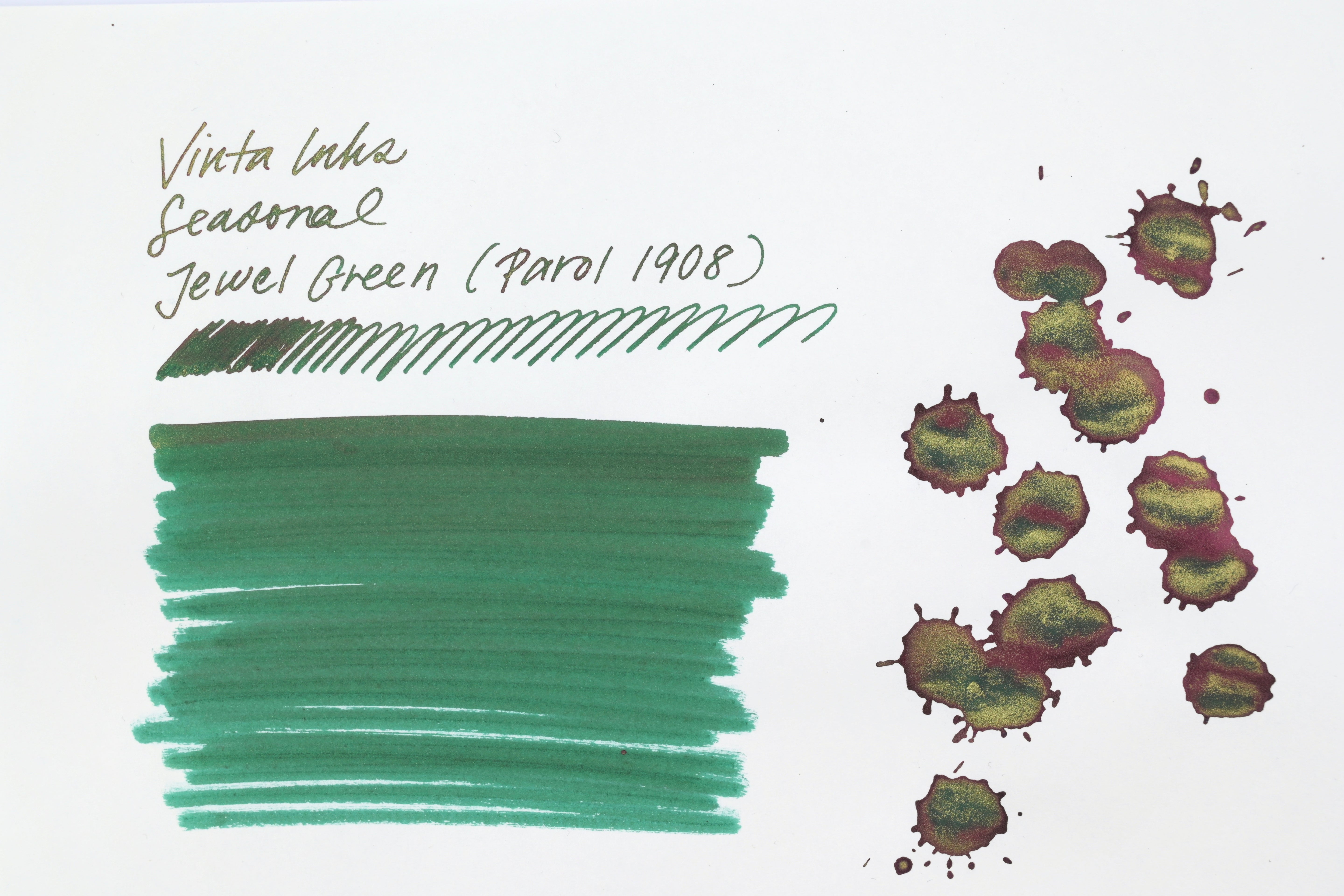 Vinta Inks - Seasonal - Jewel Green (Parol 1908) - 30 mL