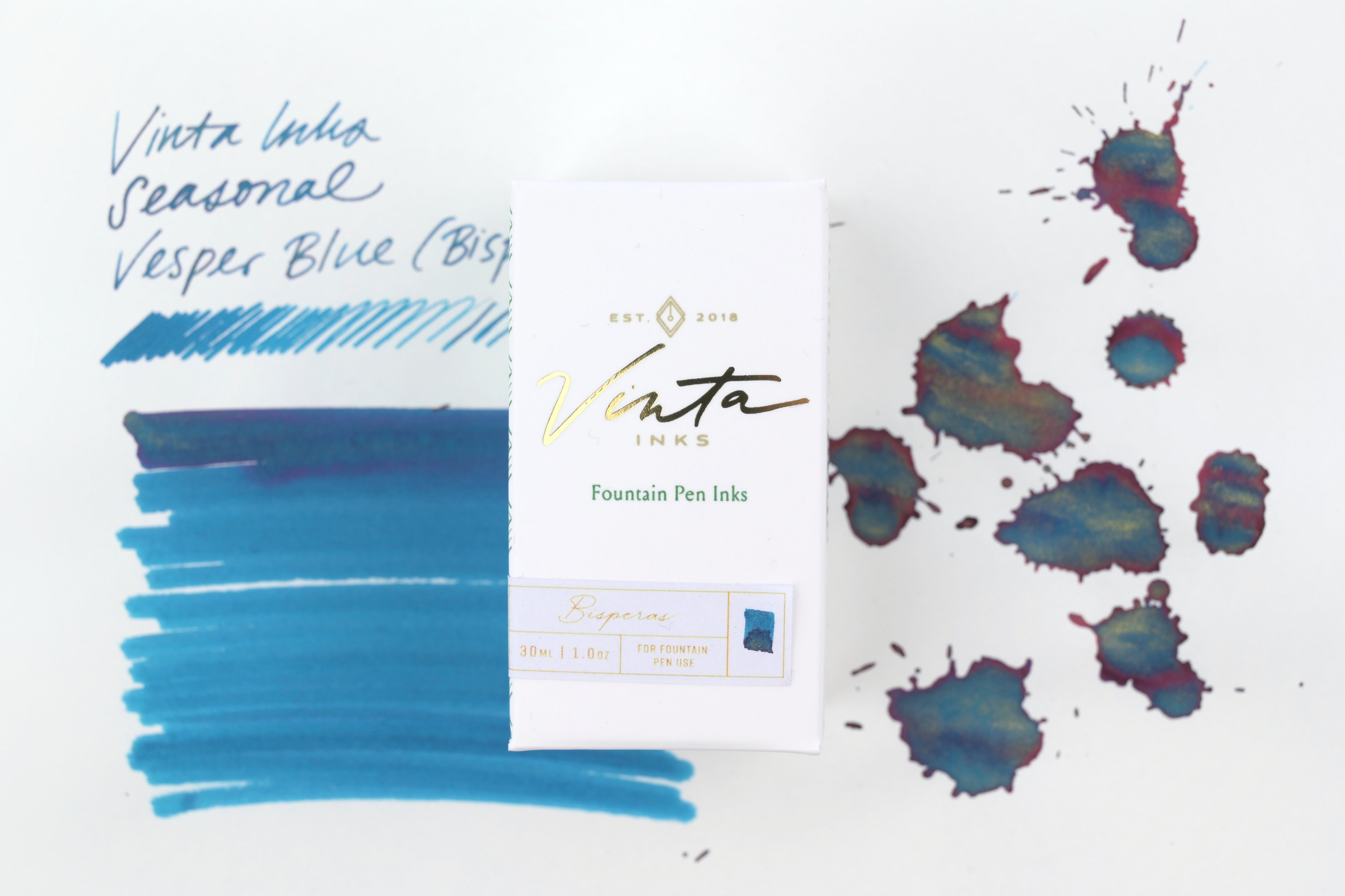 Vinta Inks - Seasonal - Vesper Blue (Bisperas 1669) - 30 mL