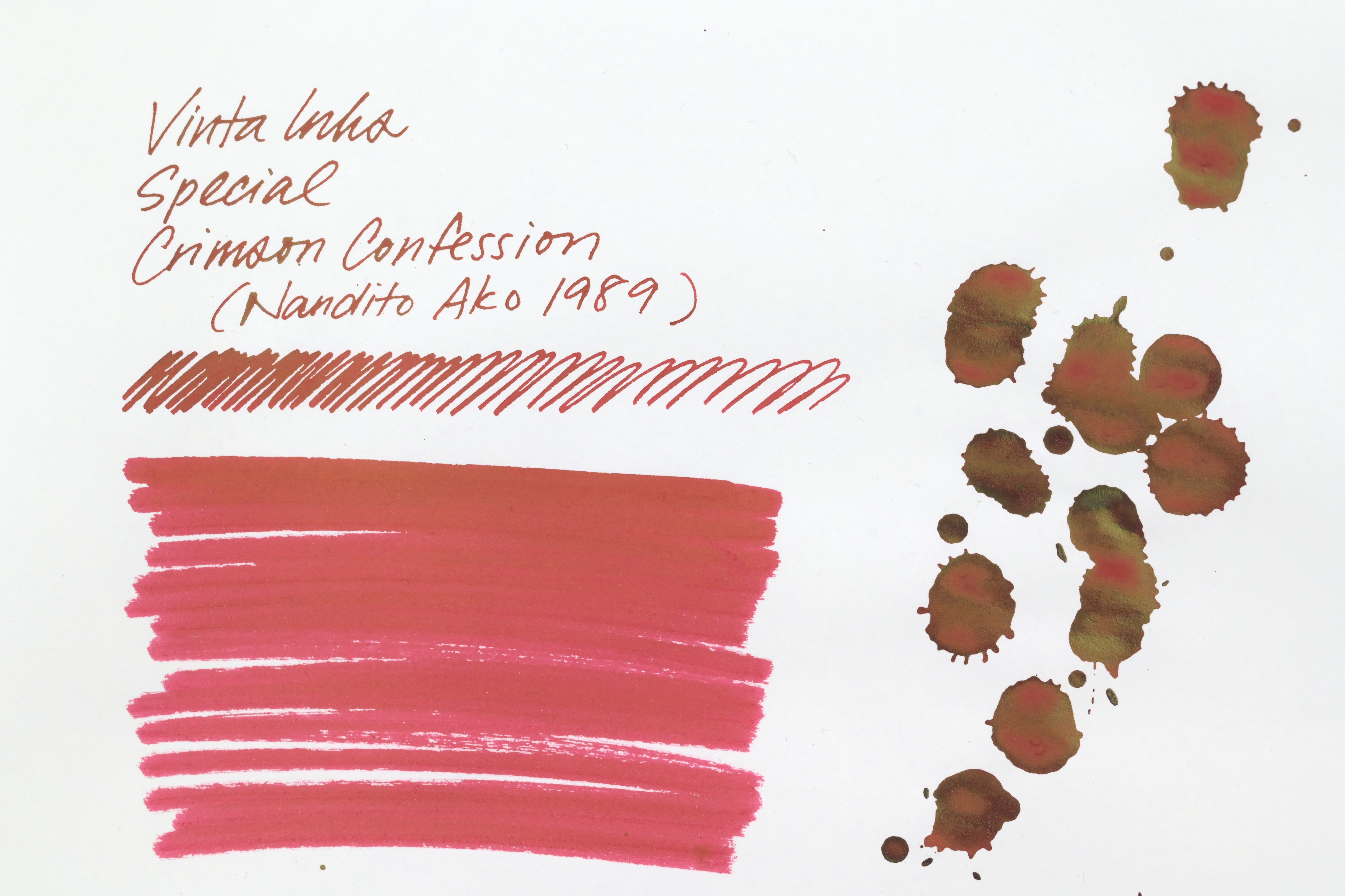 Vinta Inks - Special - Crimson Confession (Nandito Ako 1989) - 30 mL