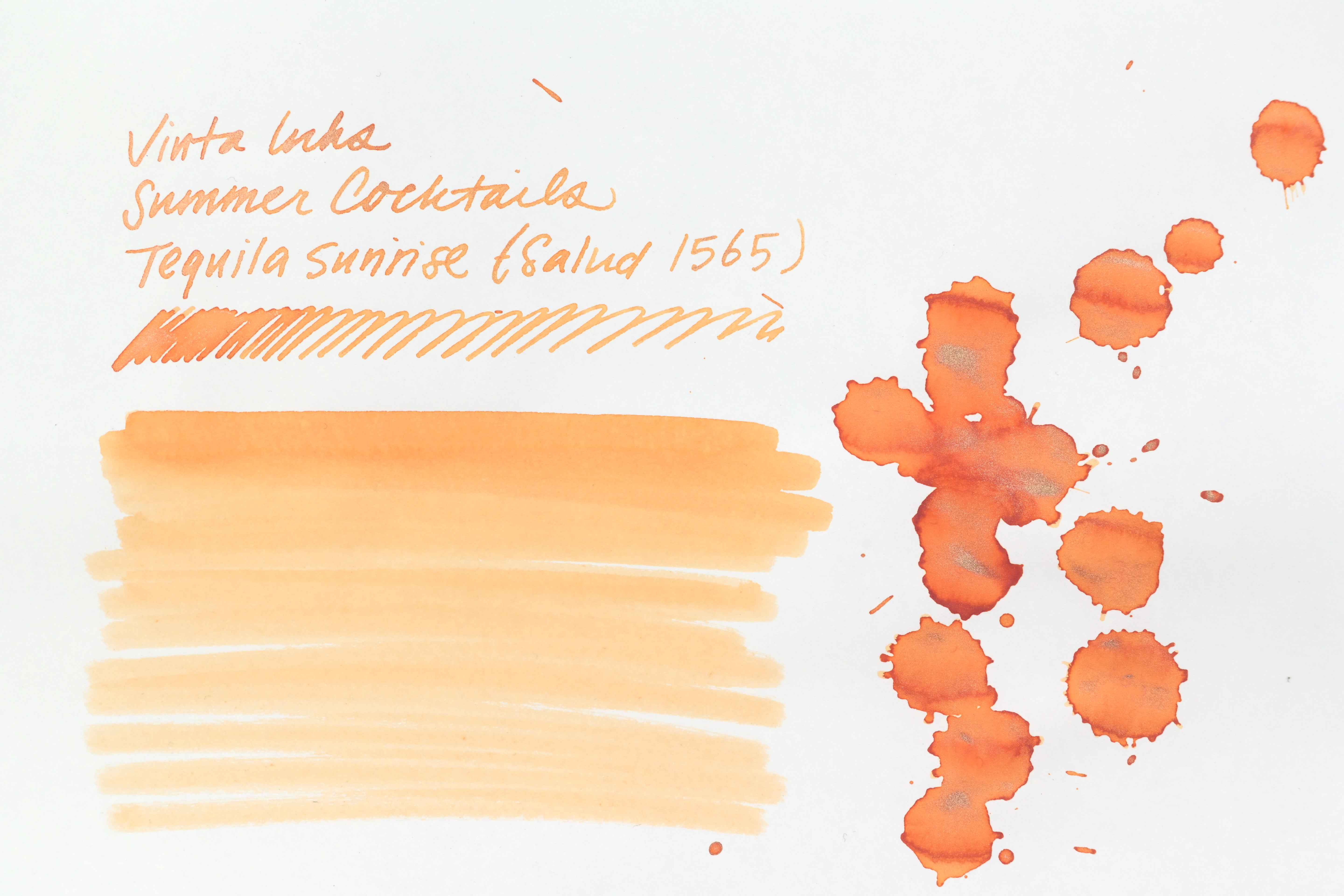 Vinta Inks - Summer Cocktails - Tequila Sunrise (Salud 1565) - 30 mL