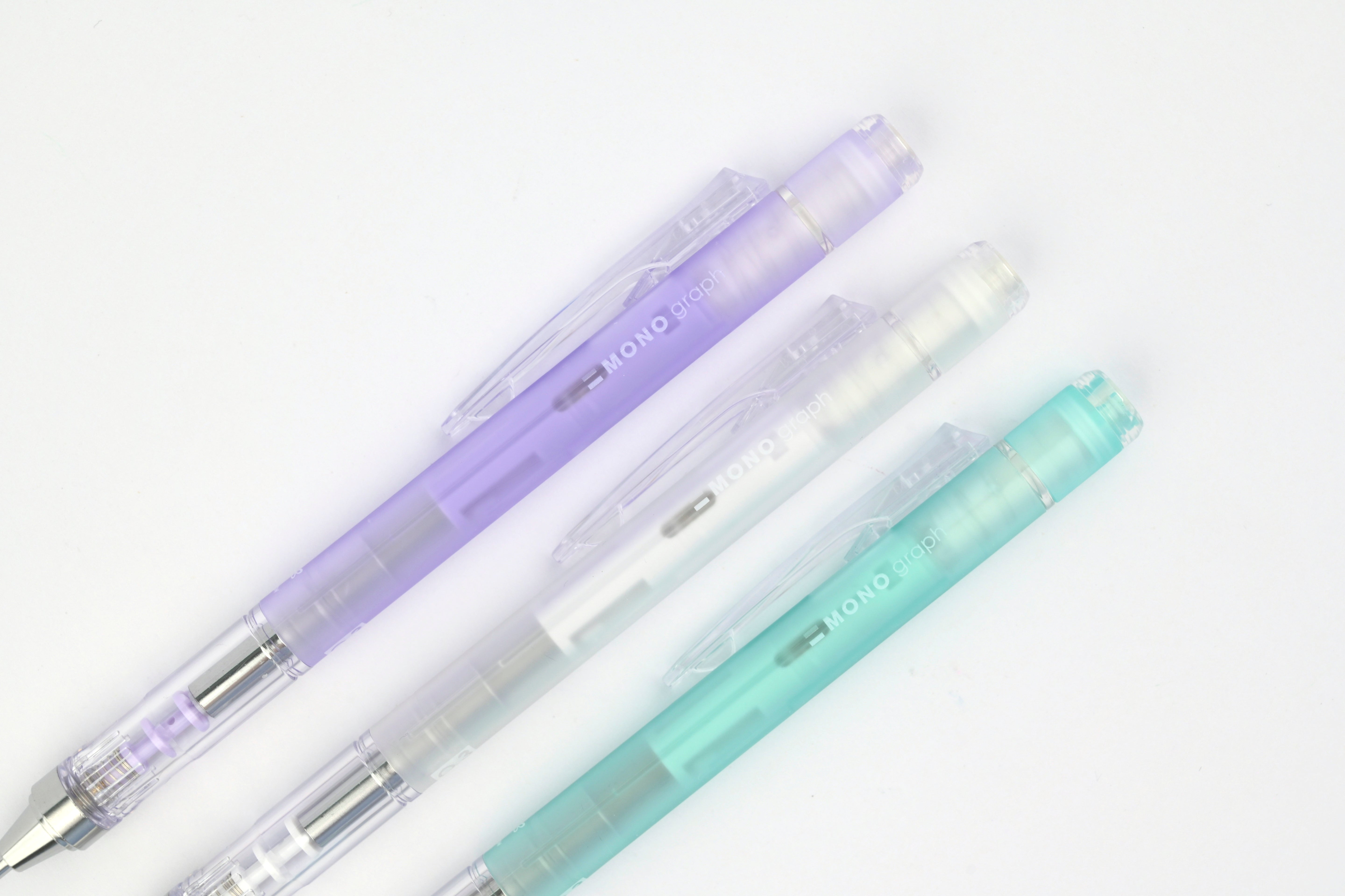 Tombow Mono Graph Shaker Mechanical Pencil - Clear Colors - 0.3mm