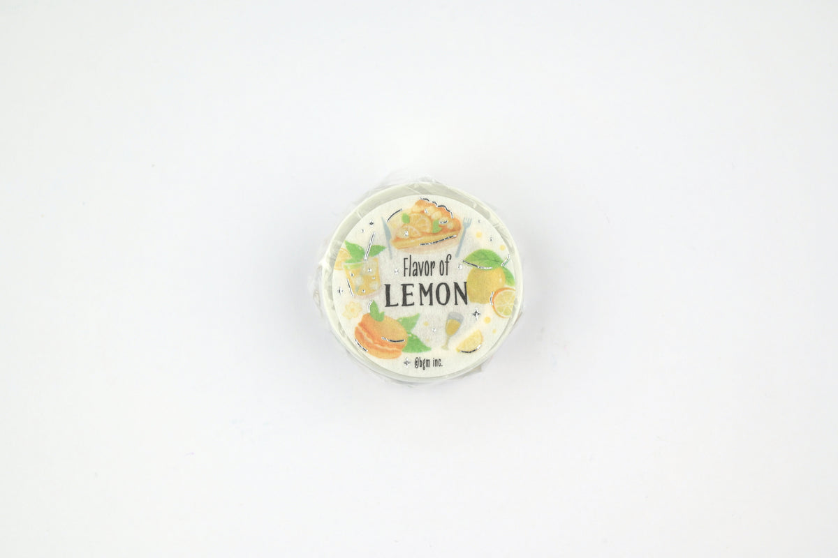 BGM Washi Tape - Foil Stamping - Tokimeki Flavor - Lemon
