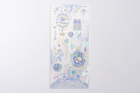 Kamio Foil Stamping Sticker Sheet - Meteore -  Cosmic