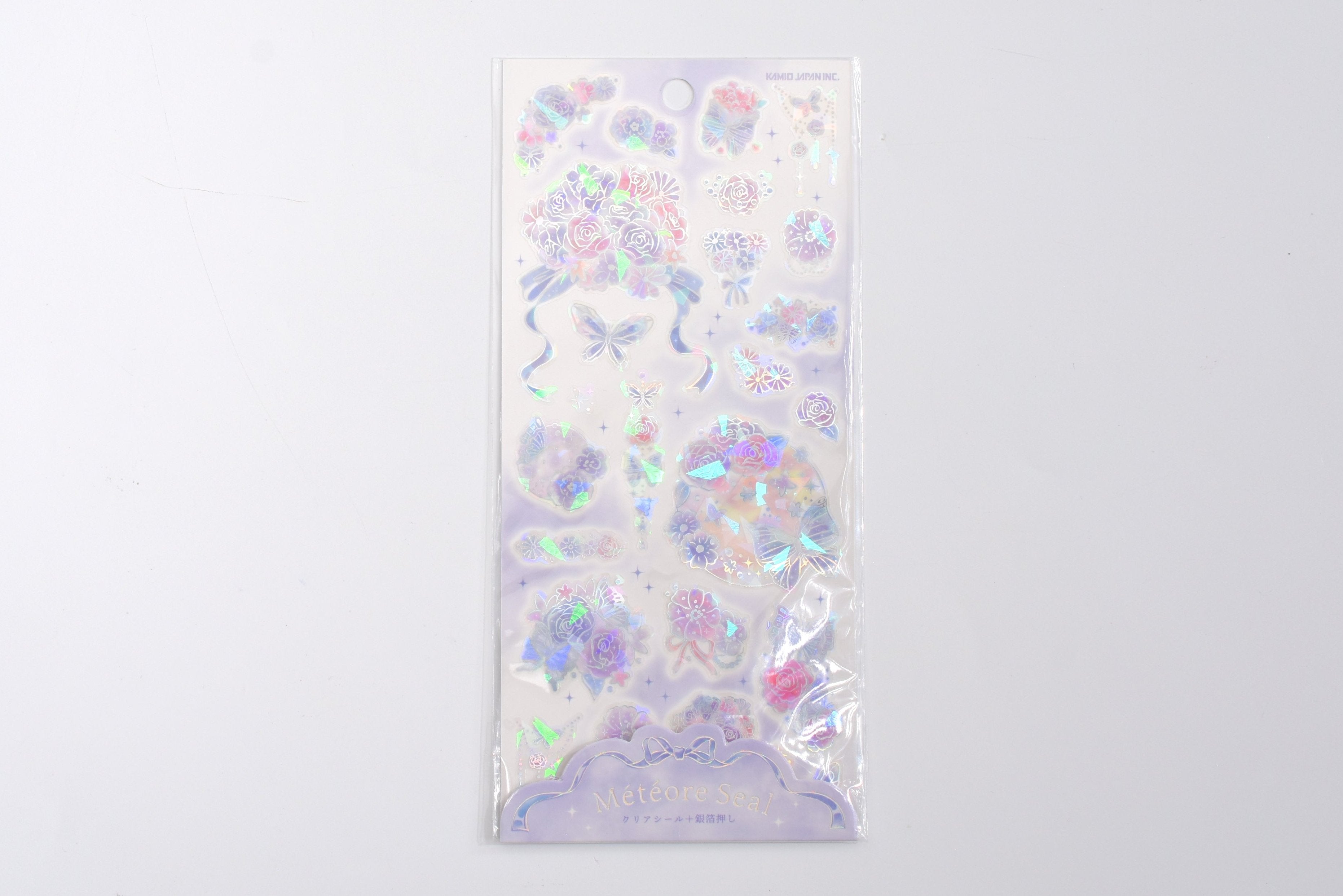 Kamio Foil Stamping Sticker Sheet - Meteore -  Flower