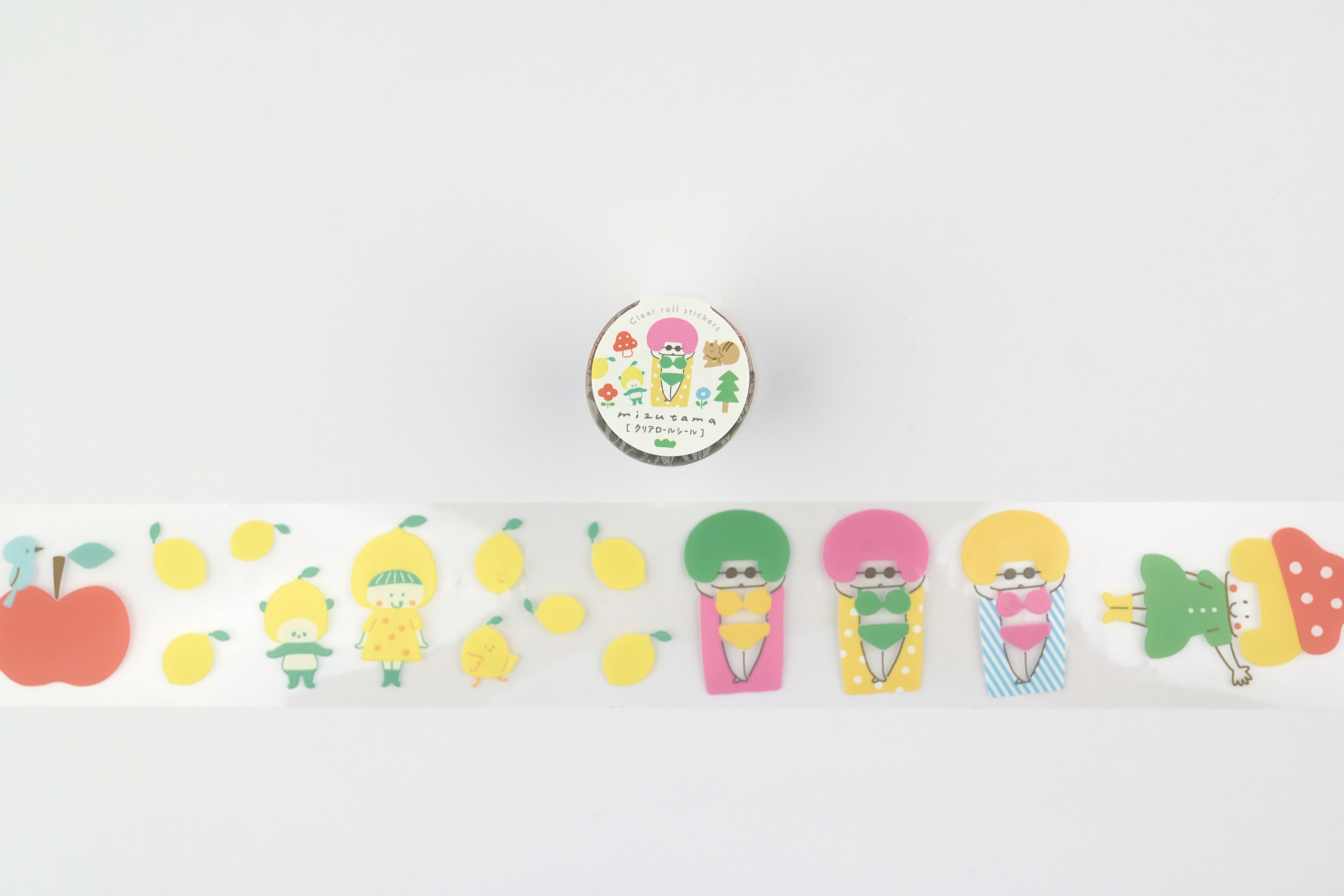 Item OSP x mizutama Clear Roll Stickers - Happy - 50mm