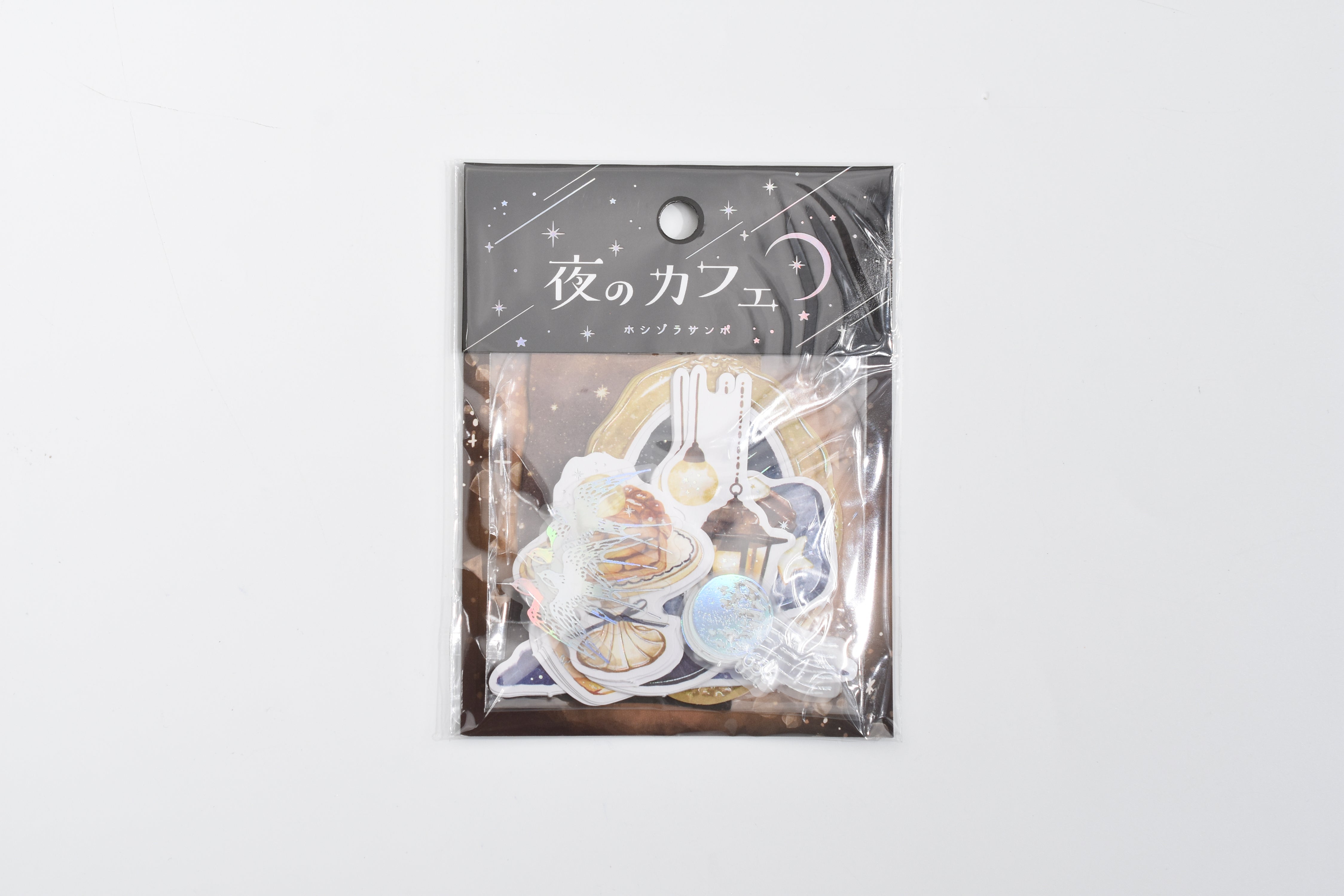 Q-Lia Starry Sky Flake Sticker - Night Cafe