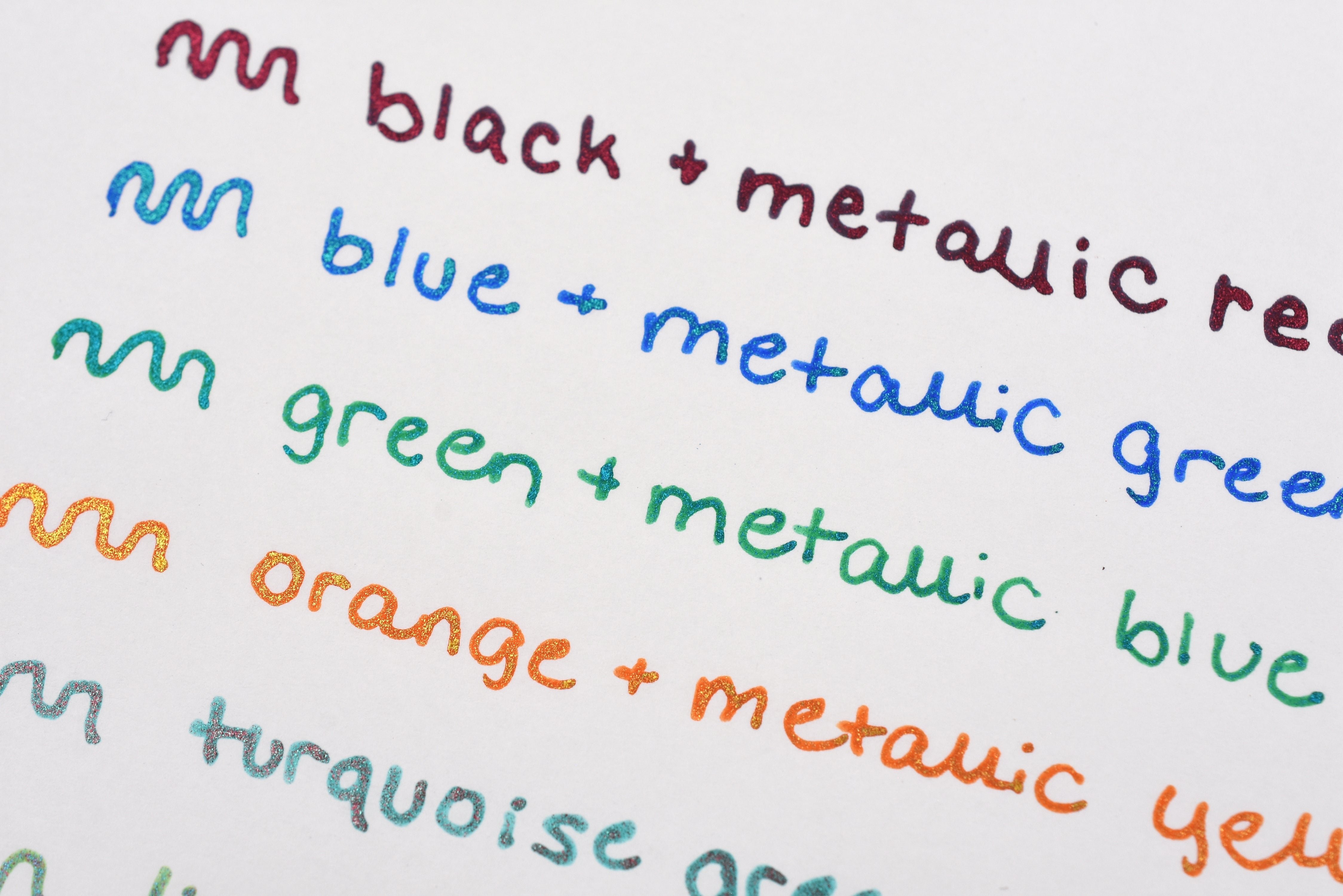 Pentel Hybrid Dual Metallic Gel Pen - 1.0mm - Fantasy - Set of 7