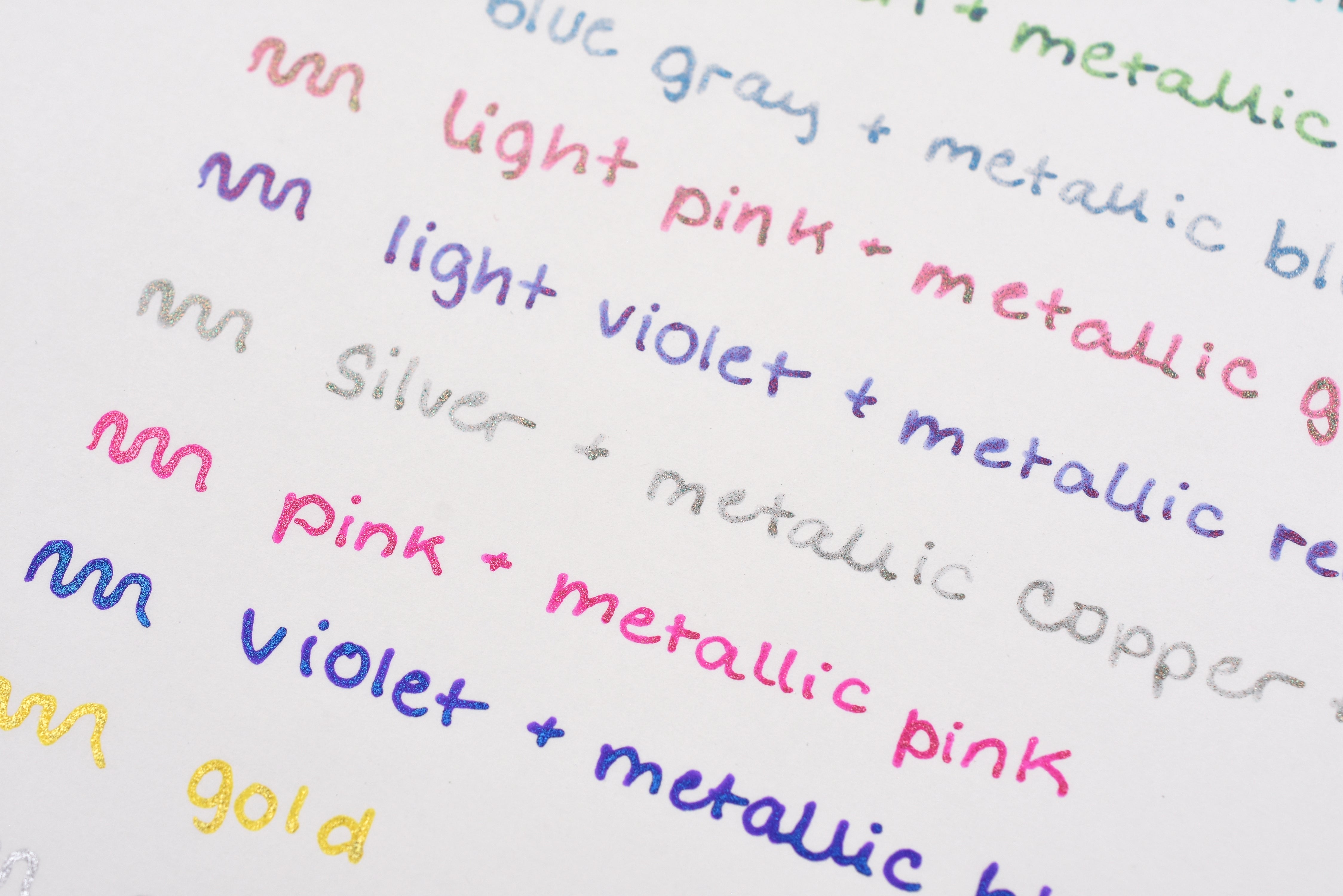 Pentel Hybrid Dual Metallic Gel Pen - 1.0mm - Original - Set of 7