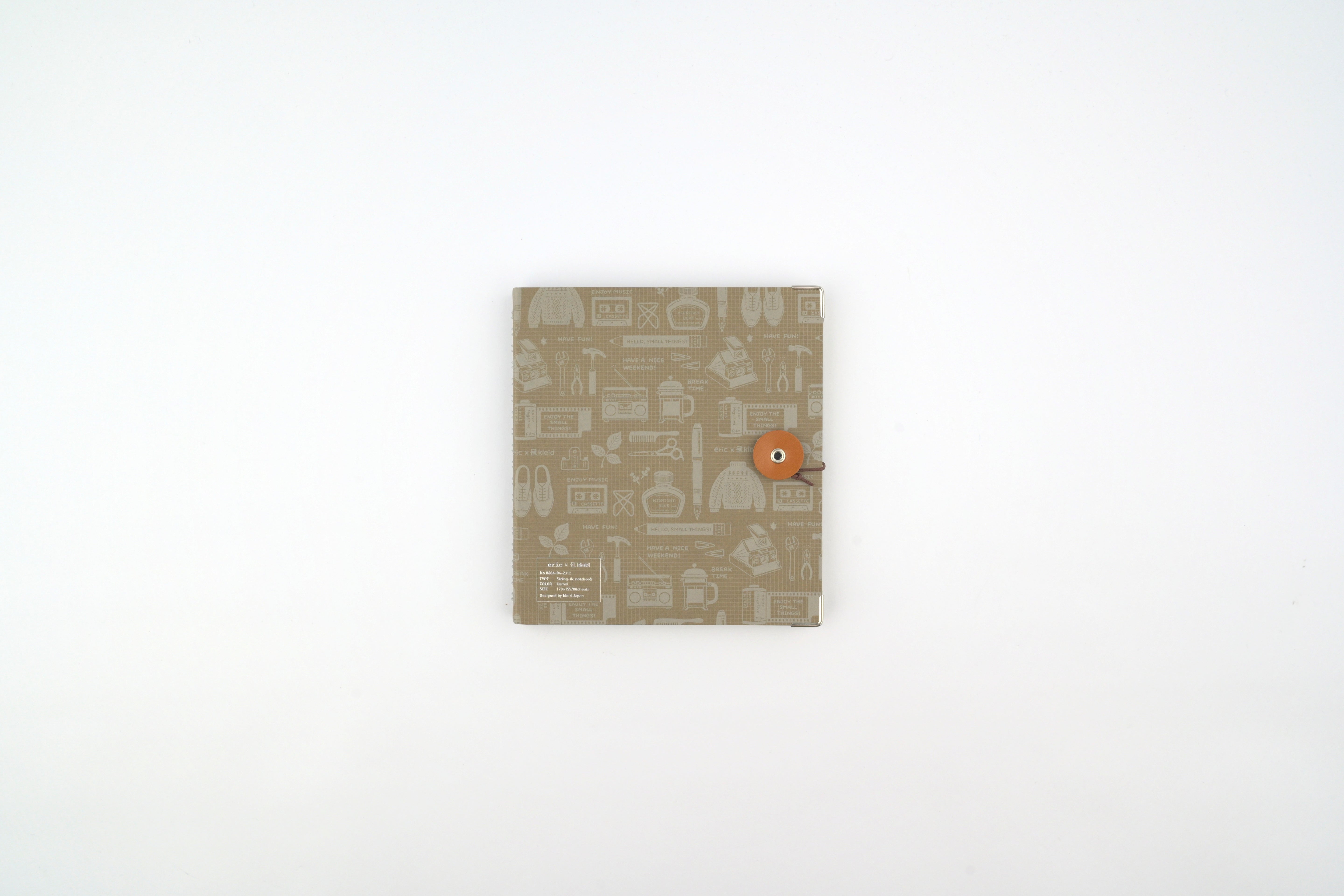 Kleid x eric String-Tie Notebook - 2mm Grid