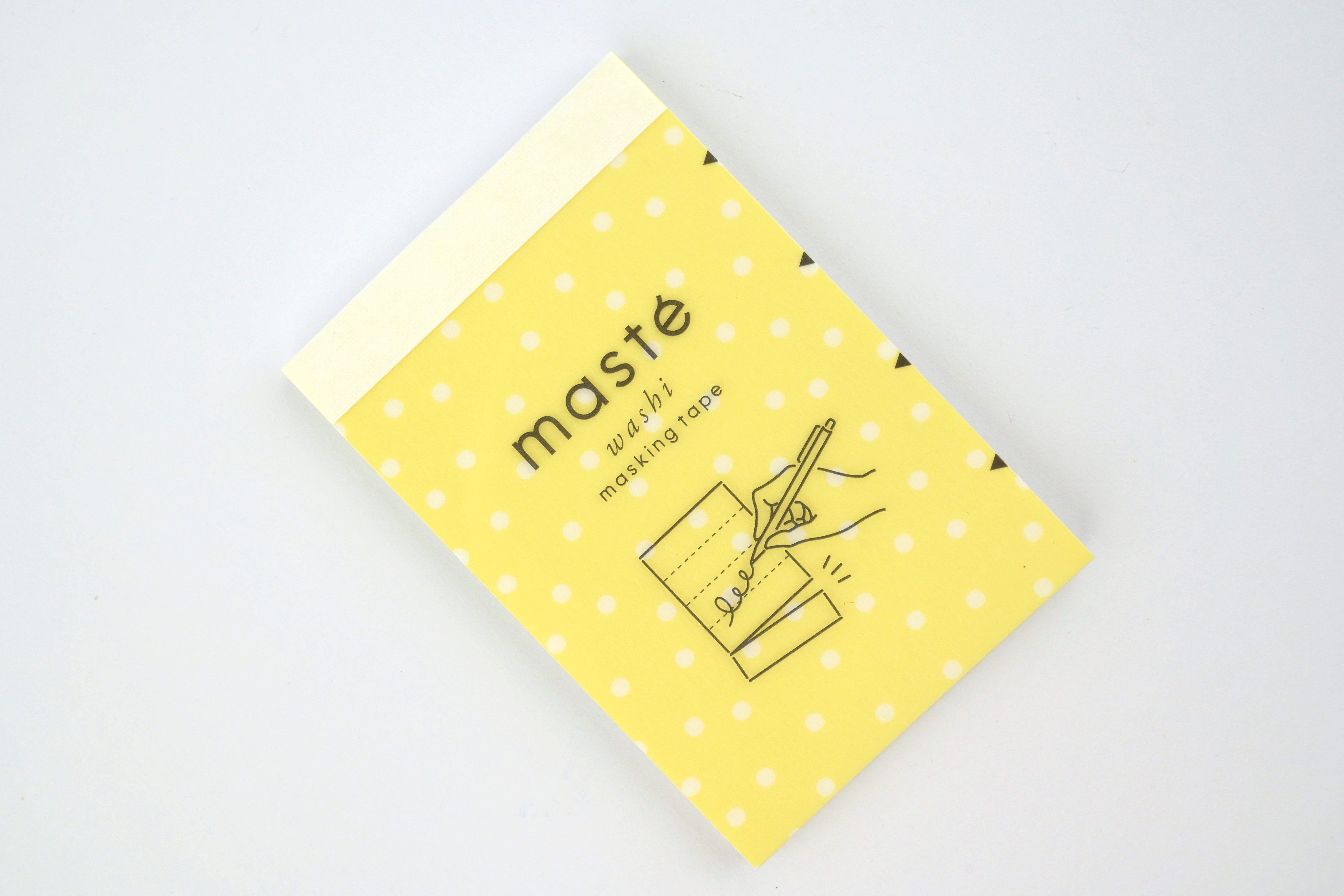 Mark's Masté Writable Perforated Washi Tape Sheets - Dot Yellow