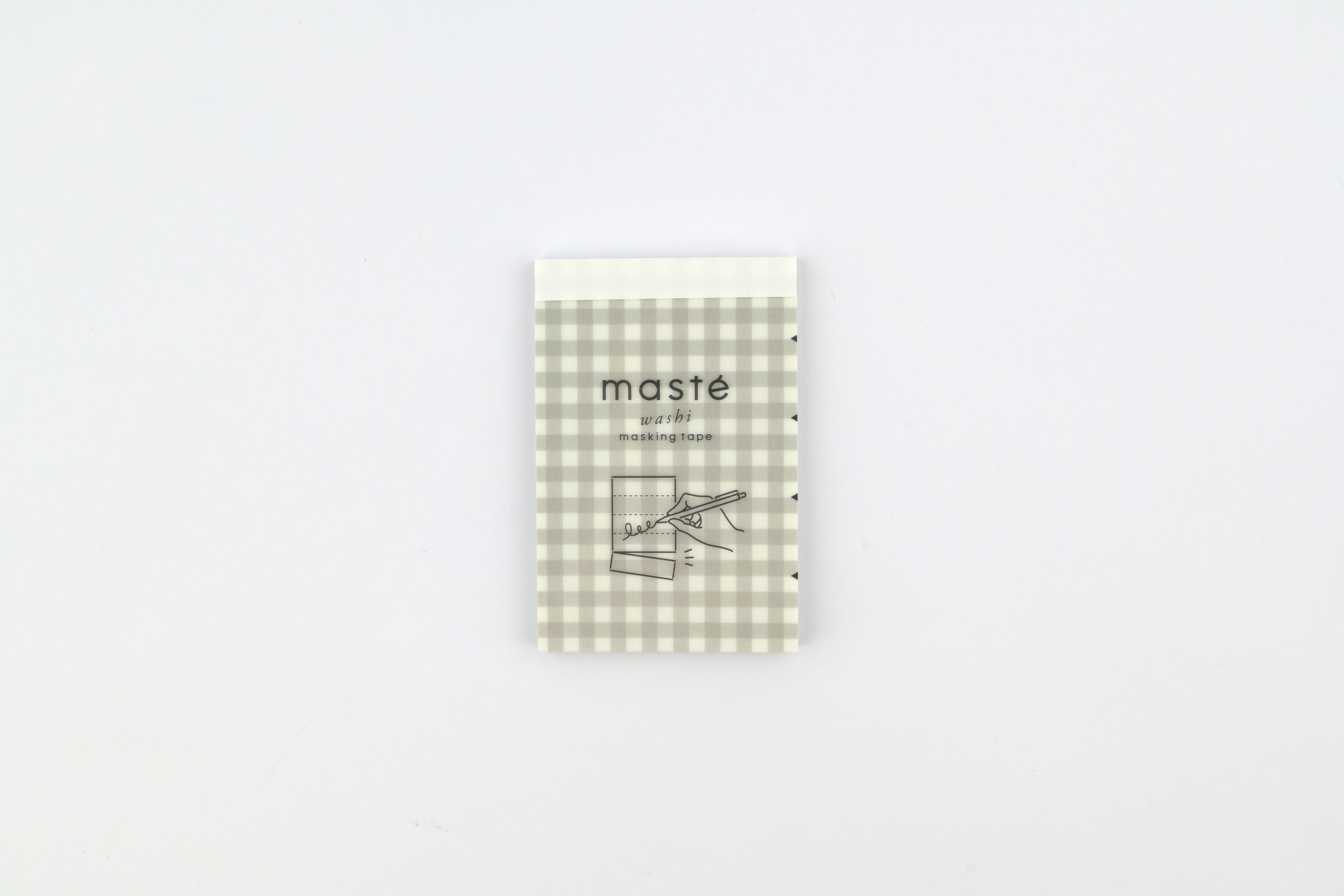 Mark's Masté Writable Perforated Washi Tape Sheets - Gingham Check Gray