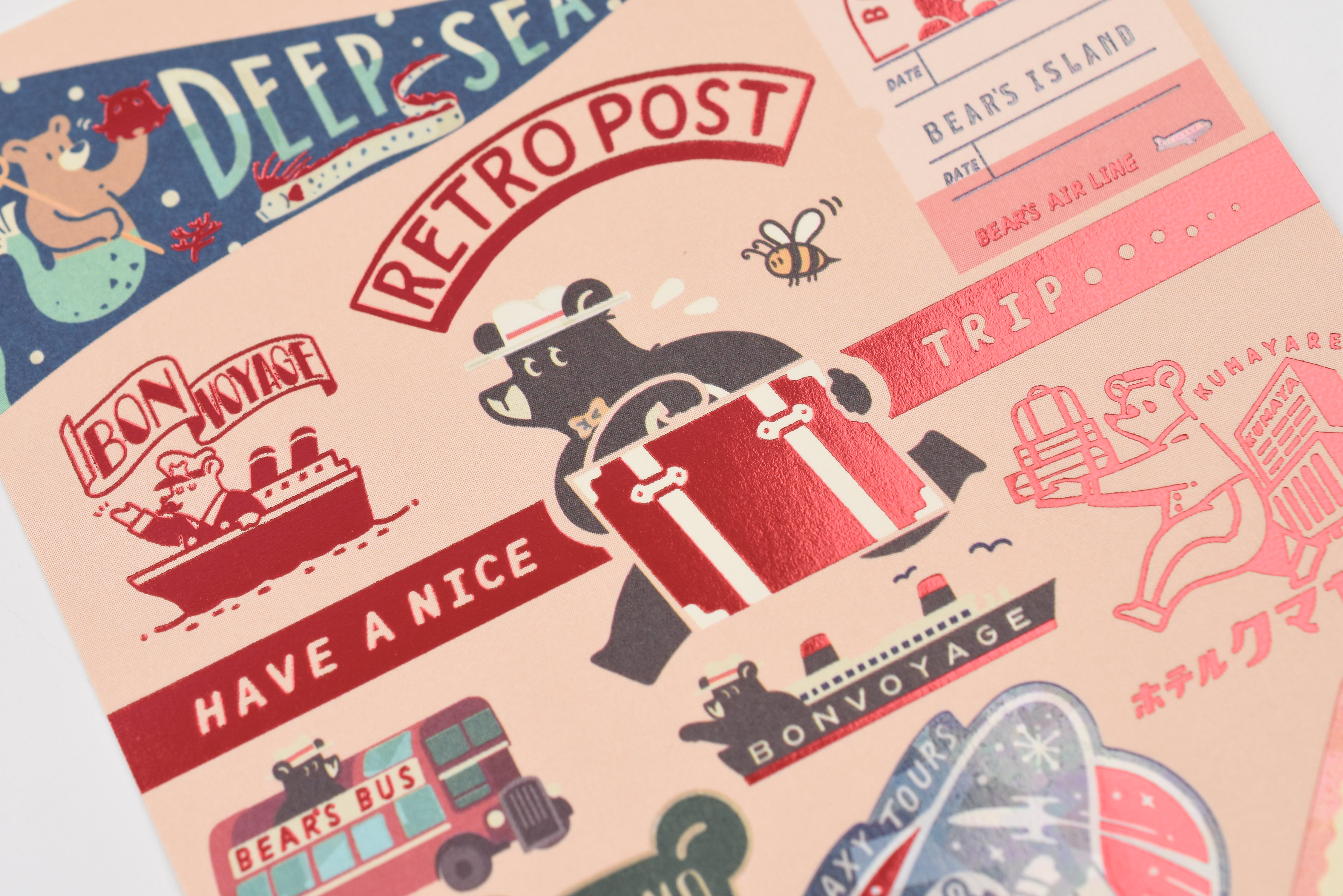 ROKKAKU x Ob1 Postcard - Bear's