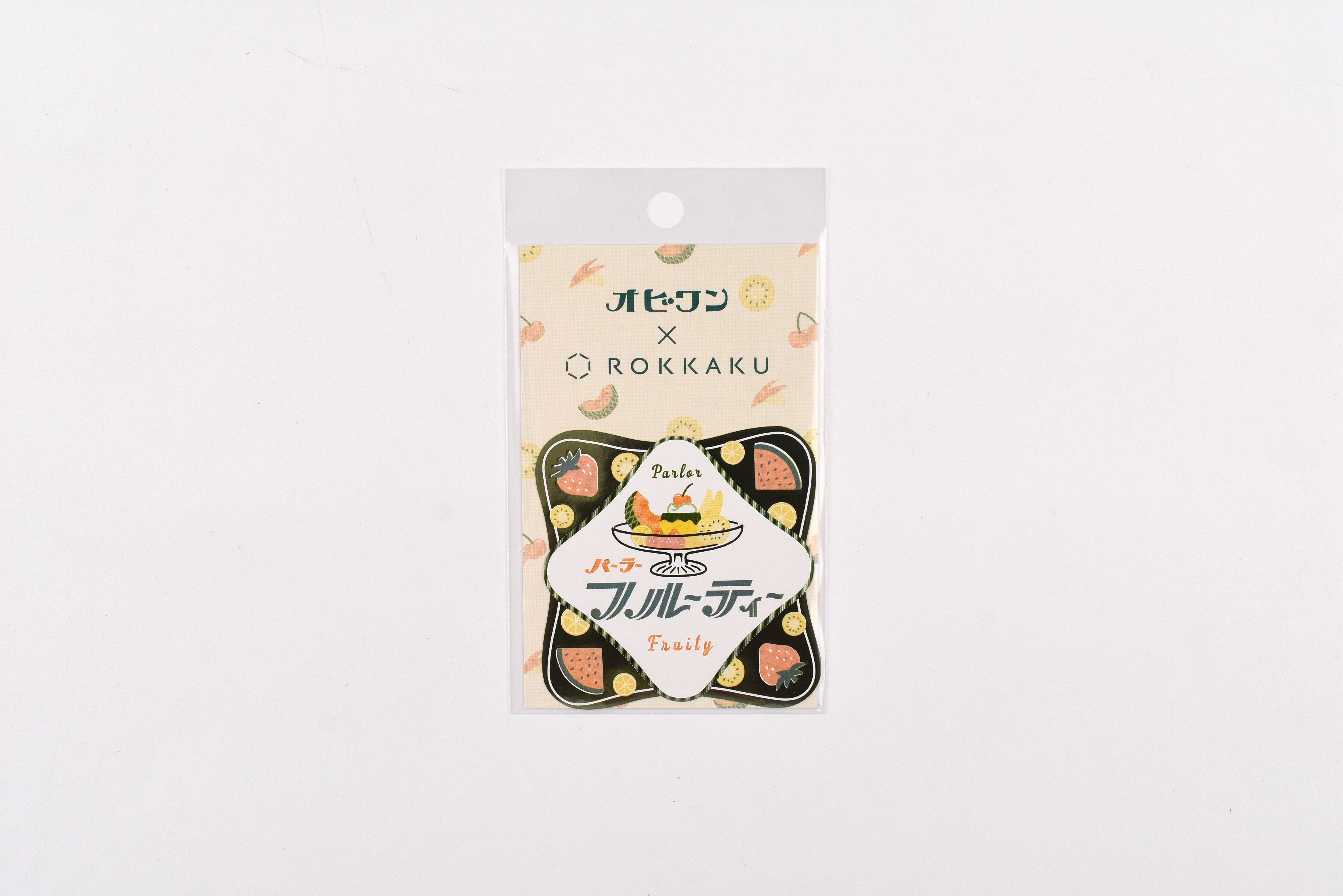 ROKKAKU x Ob1 Foil Sticker - Parlor Fruity