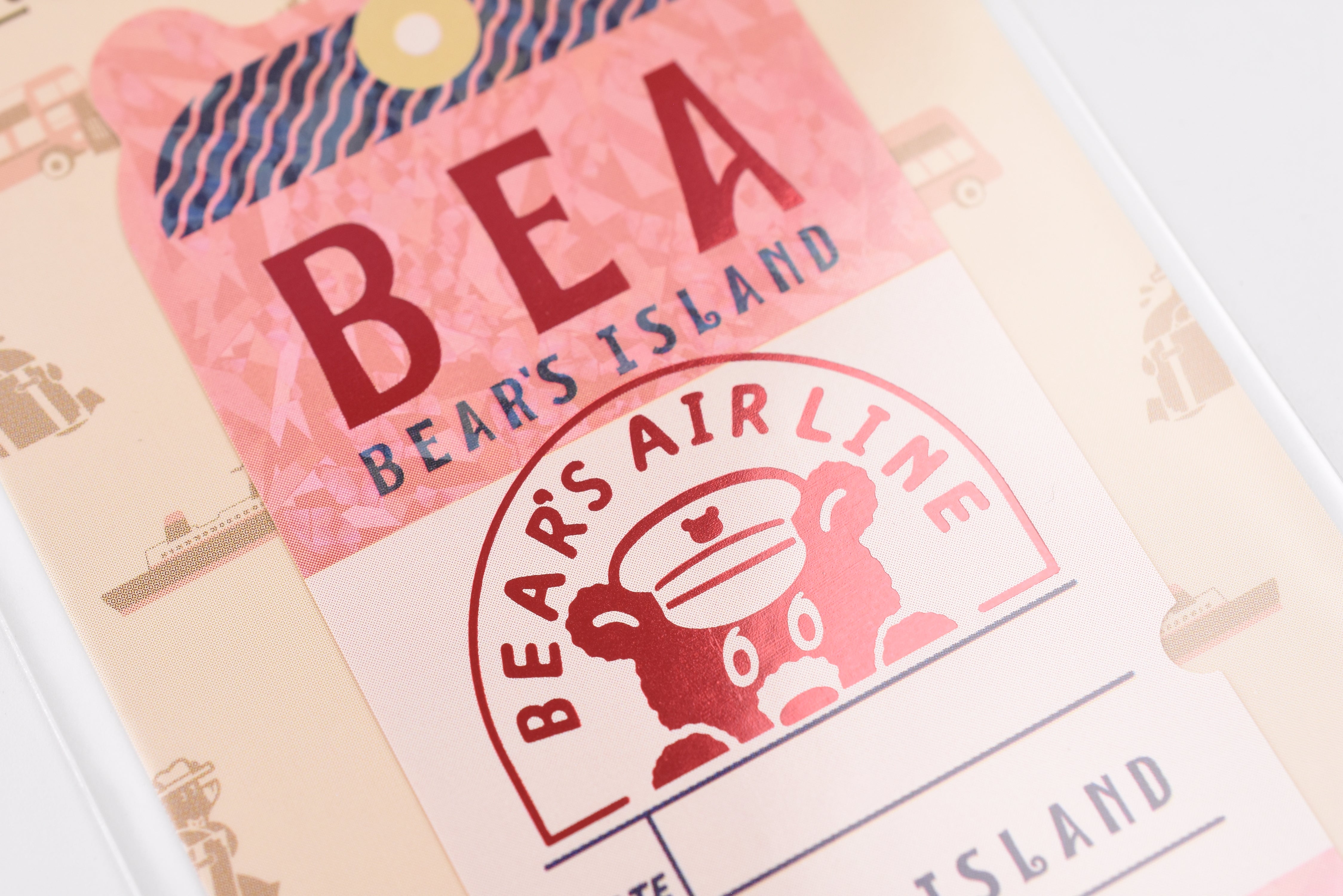 ROKKAKU x Ob1 Holographic Foil Sticker - Bear's Ticket