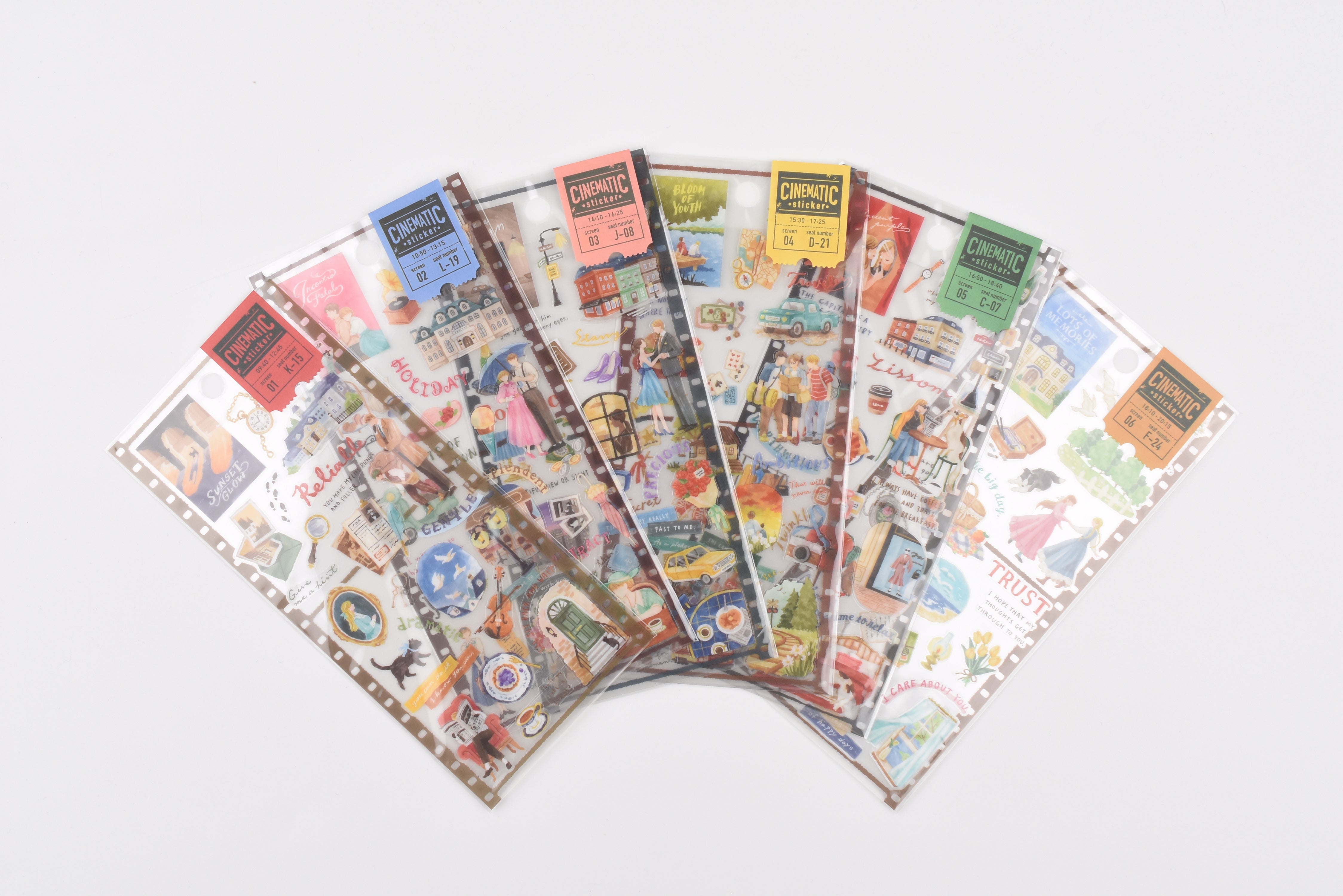 Mind Wave Sticker Sheet - Cinematic Sticker