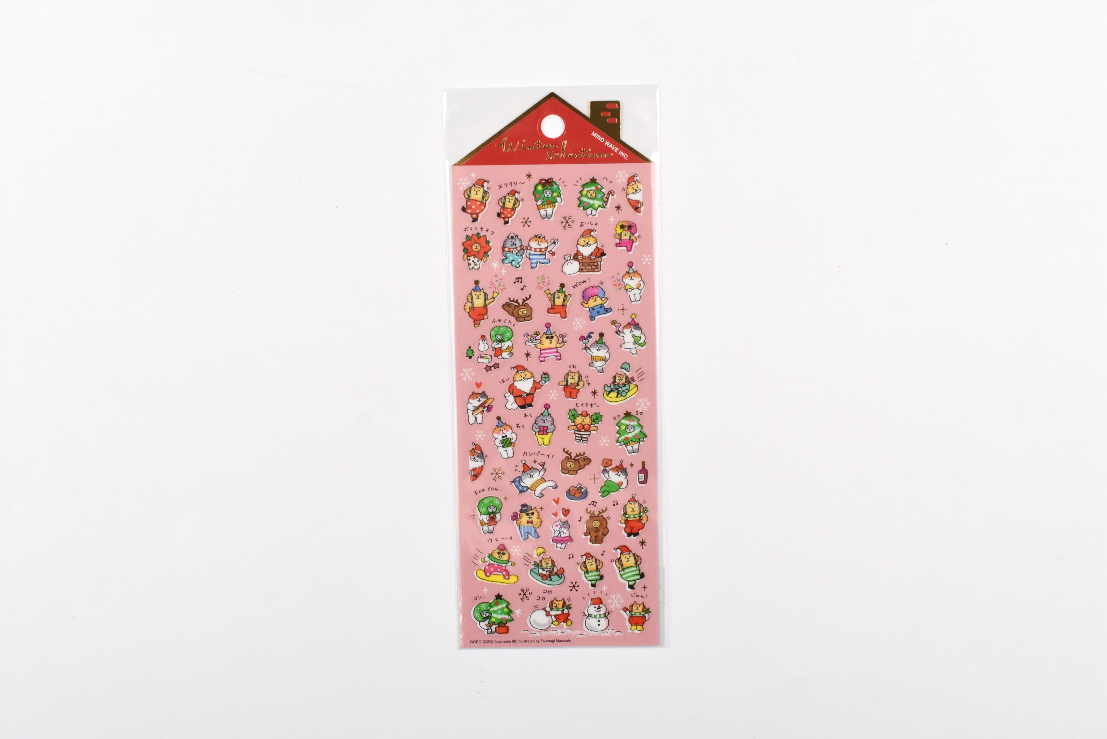 Mind Wave Sticker Sheet - Winter Selection - Gorogoro Nyansuke Party