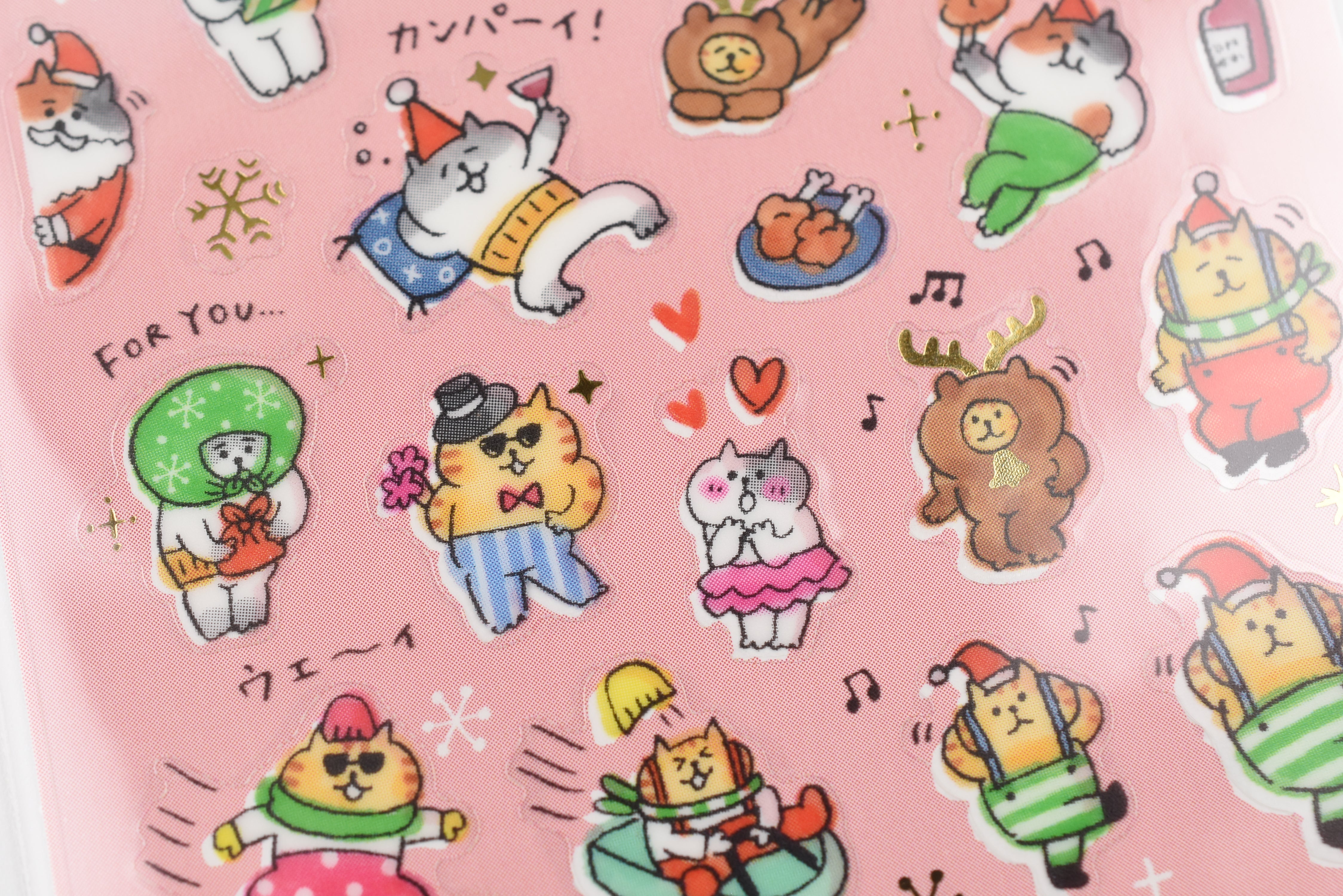 Mind Wave Sticker Sheet - Winter Selection - Gorogoro Nyansuke Party