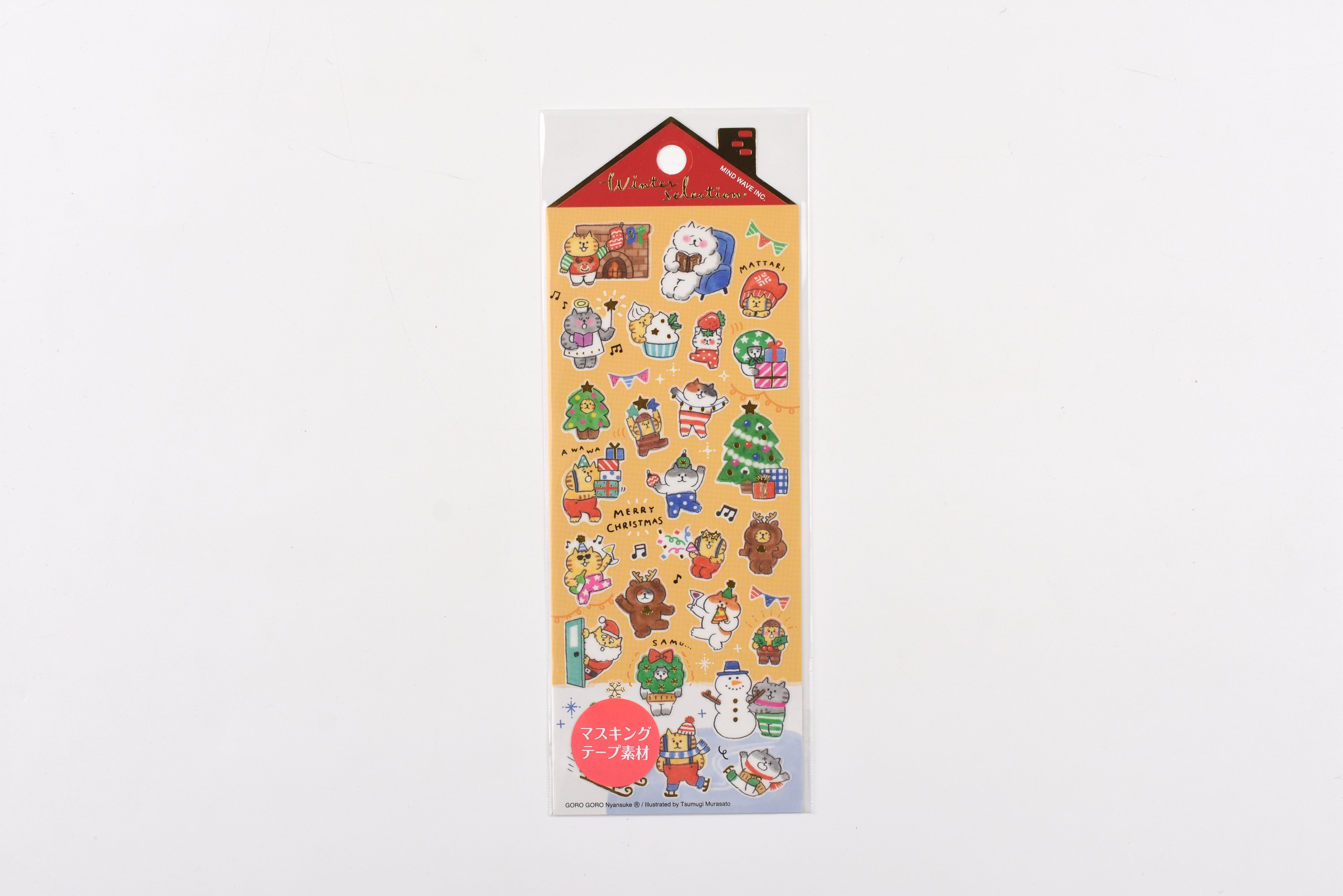 Mind Wave Sticker Sheet - Winter Selection - Gorogoro Nyansuke: Christmas Together